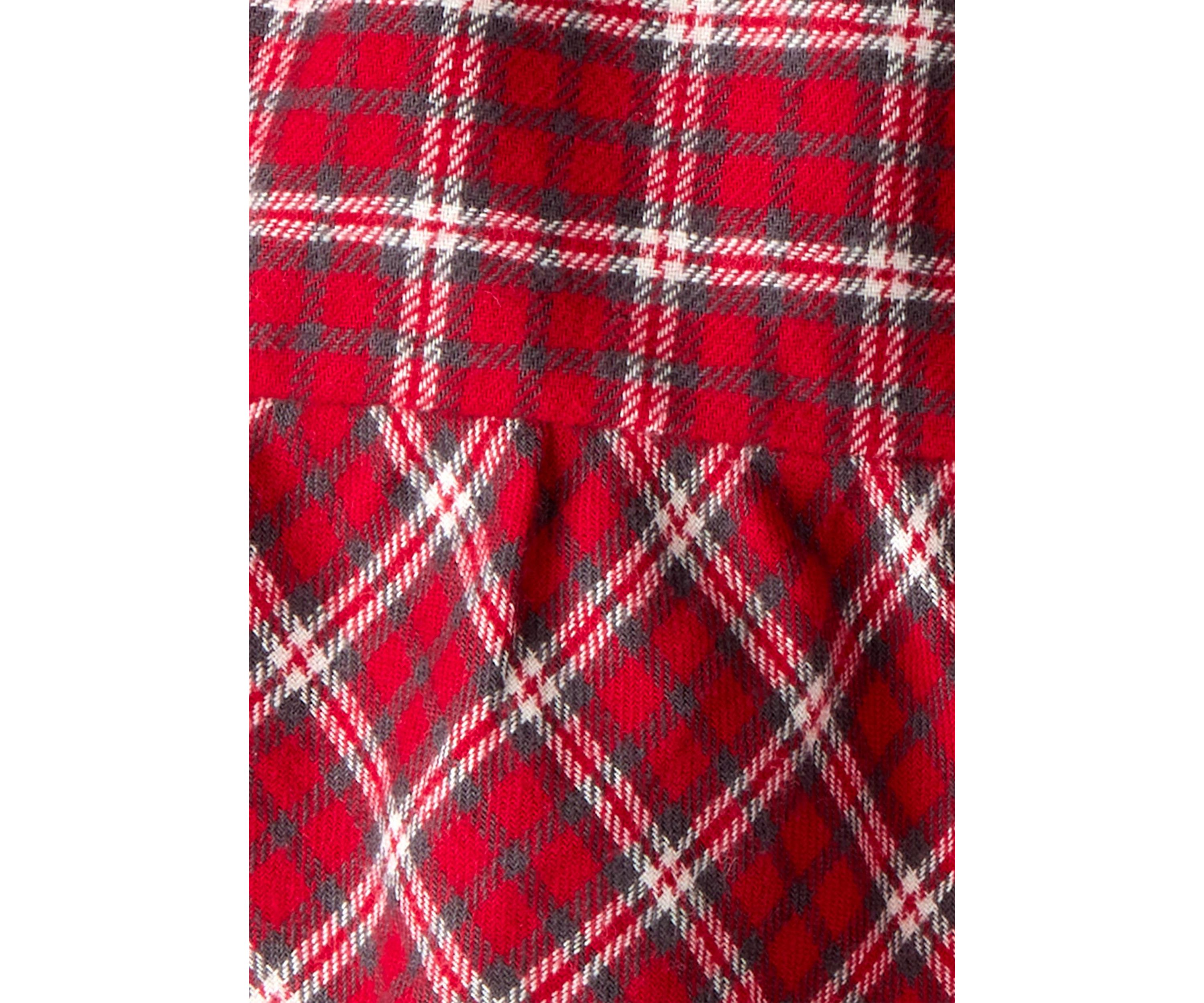 Toddler Girls Christmas Plaid Printed Skirt