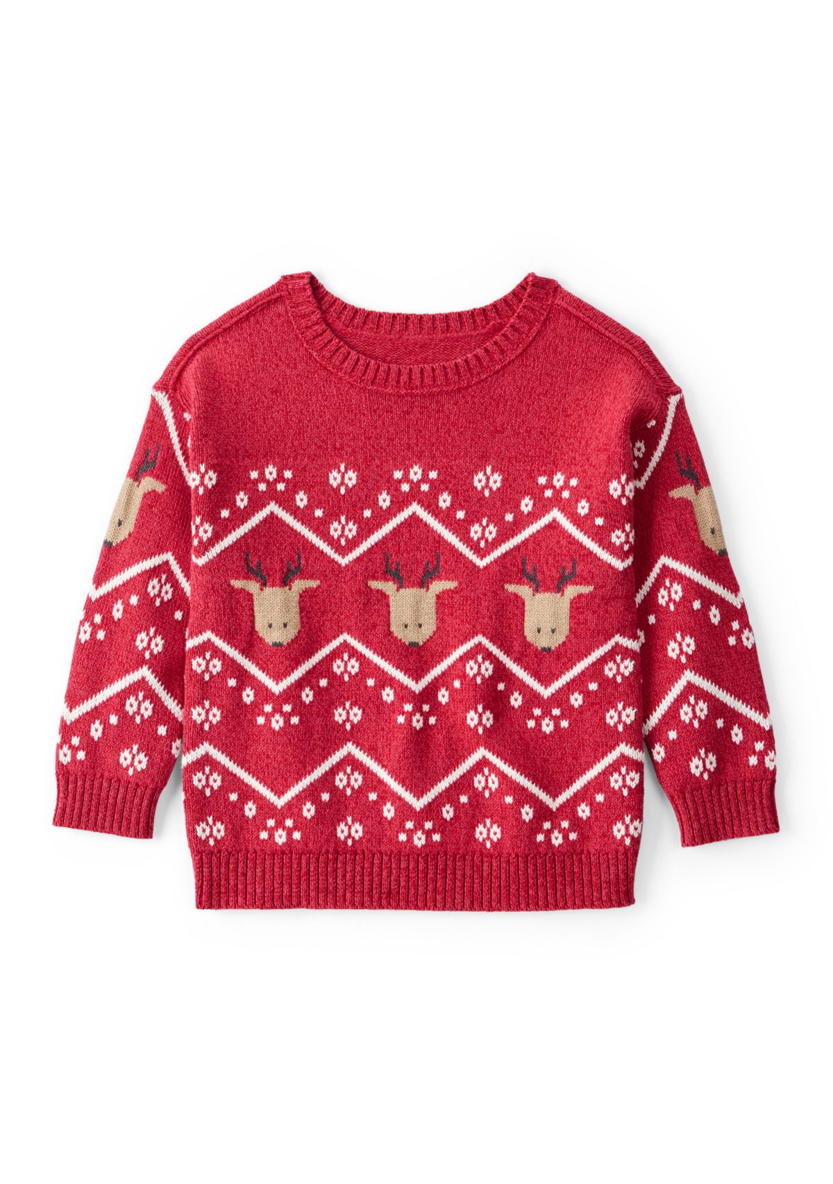 Toddler Boys Reindeer Fair Isle Sweater