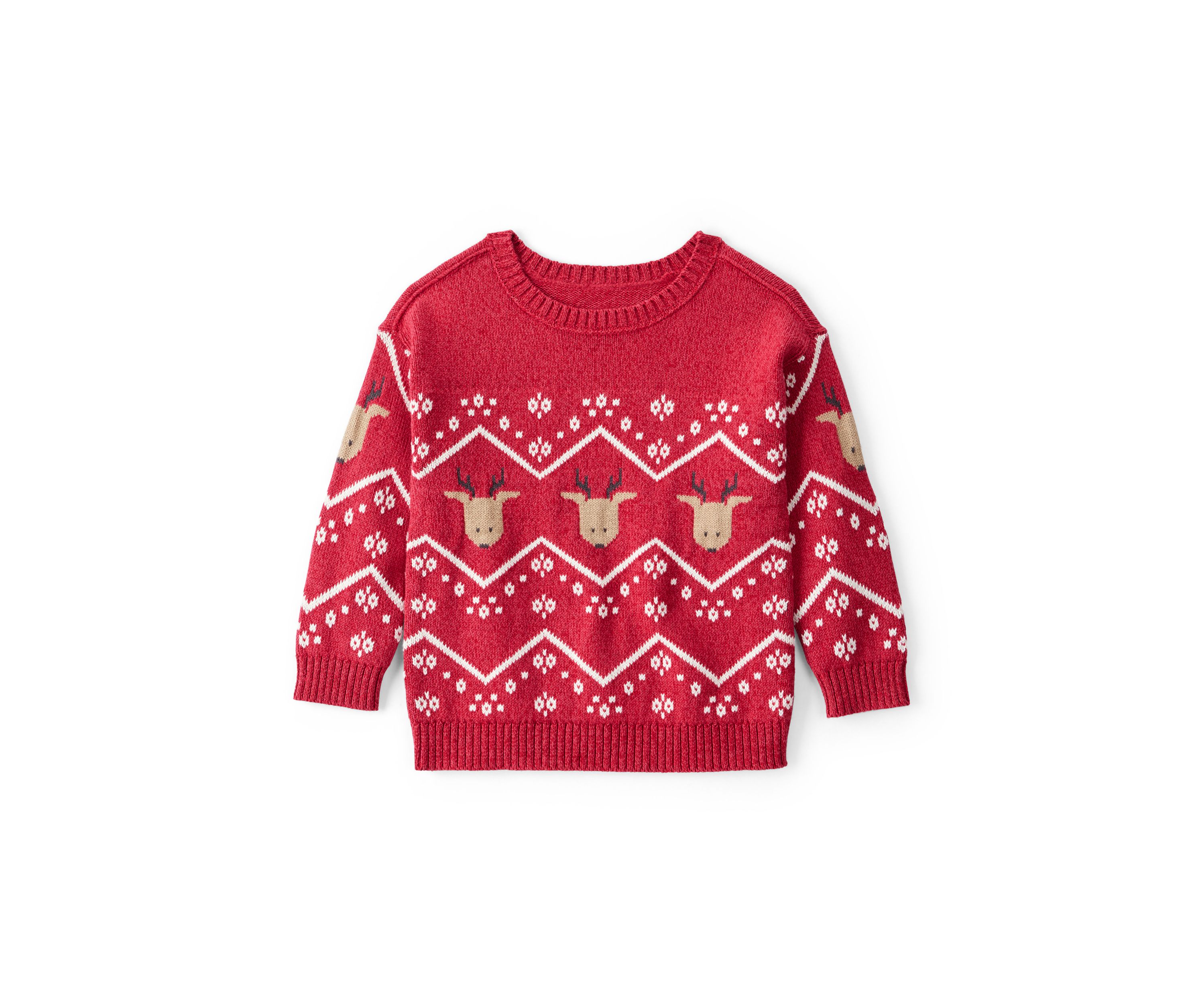 Toddler Boys Reindeer Fair Isle Sweater
