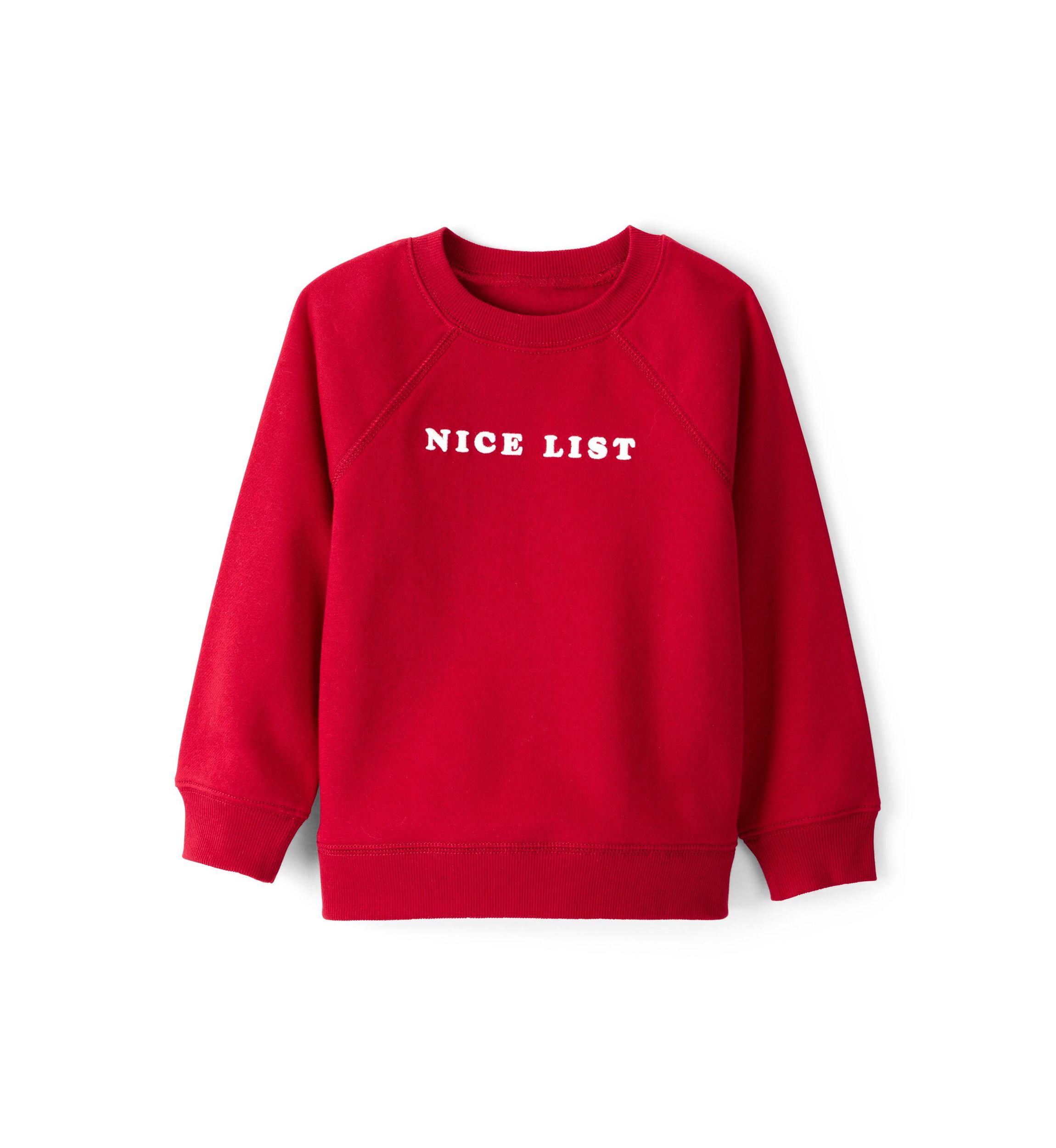 Toddler Boys Christmas Nice List Long Sleeve Graphic Sweatshirt