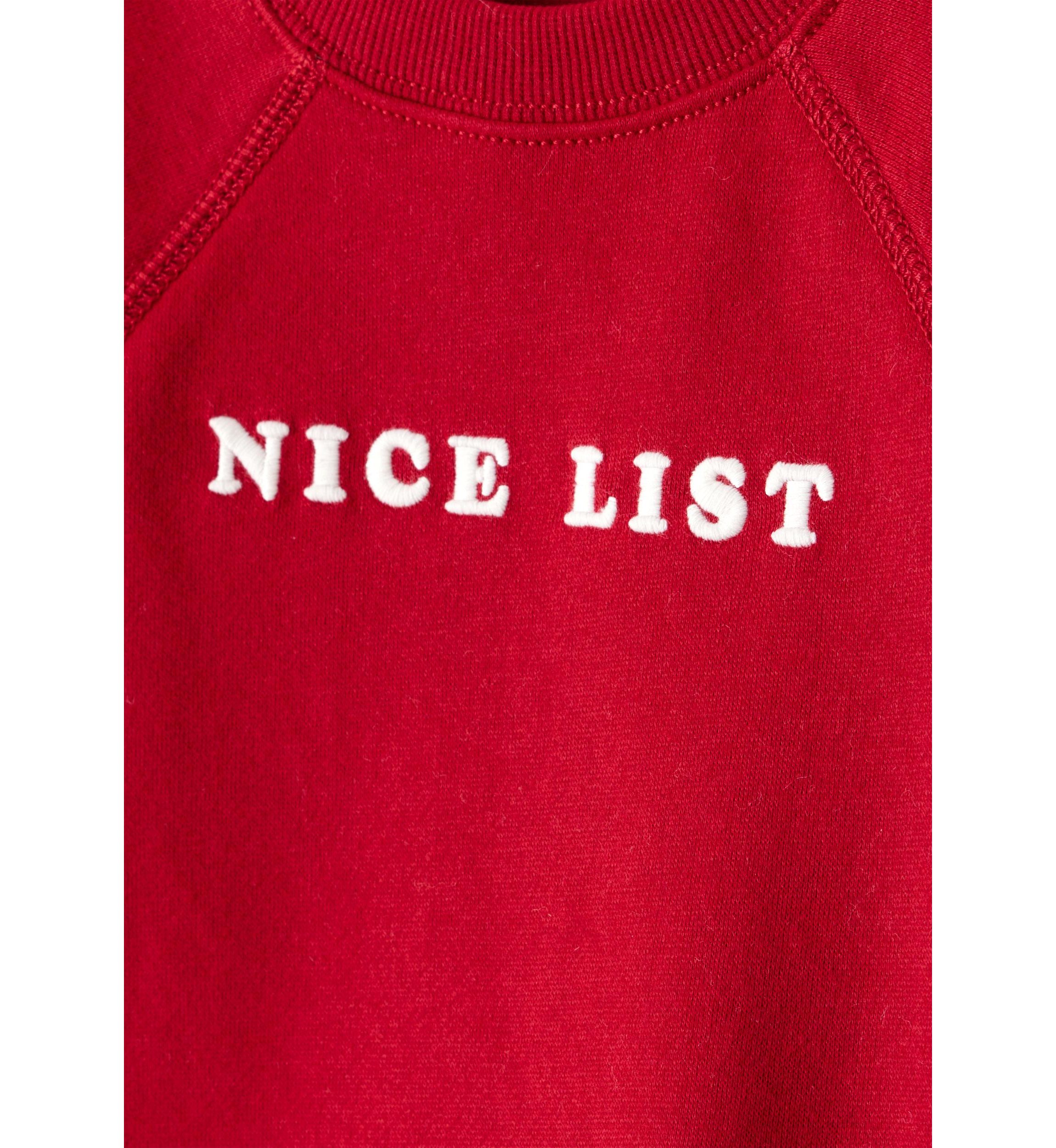 Toddler Boys Christmas Nice List Long Sleeve Graphic Sweatshirt