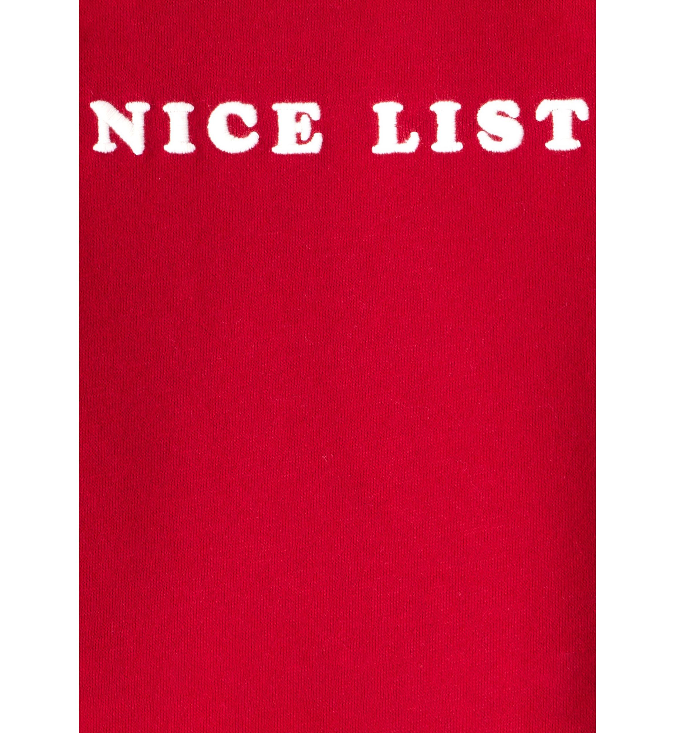 Toddler Boys Christmas Nice List Long Sleeve Graphic Sweatshirt