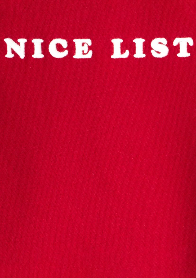 Toddler Boys Christmas Nice List Long Sleeve Graphic Sweatshirt