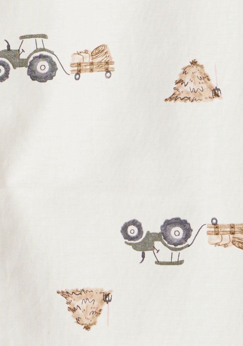 Toddler Boys Long Sleeve Twill Shirt