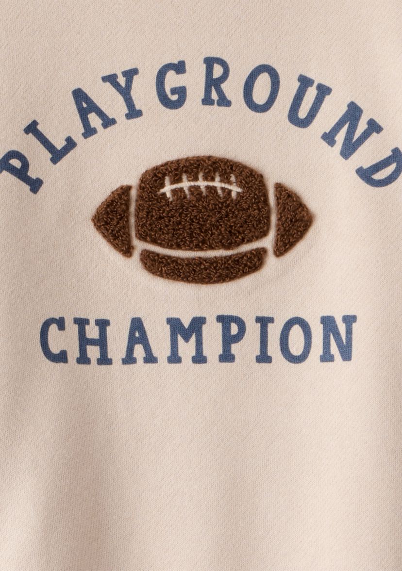 Toddler Boys Football Graphic Sweatshirt and Pants Set