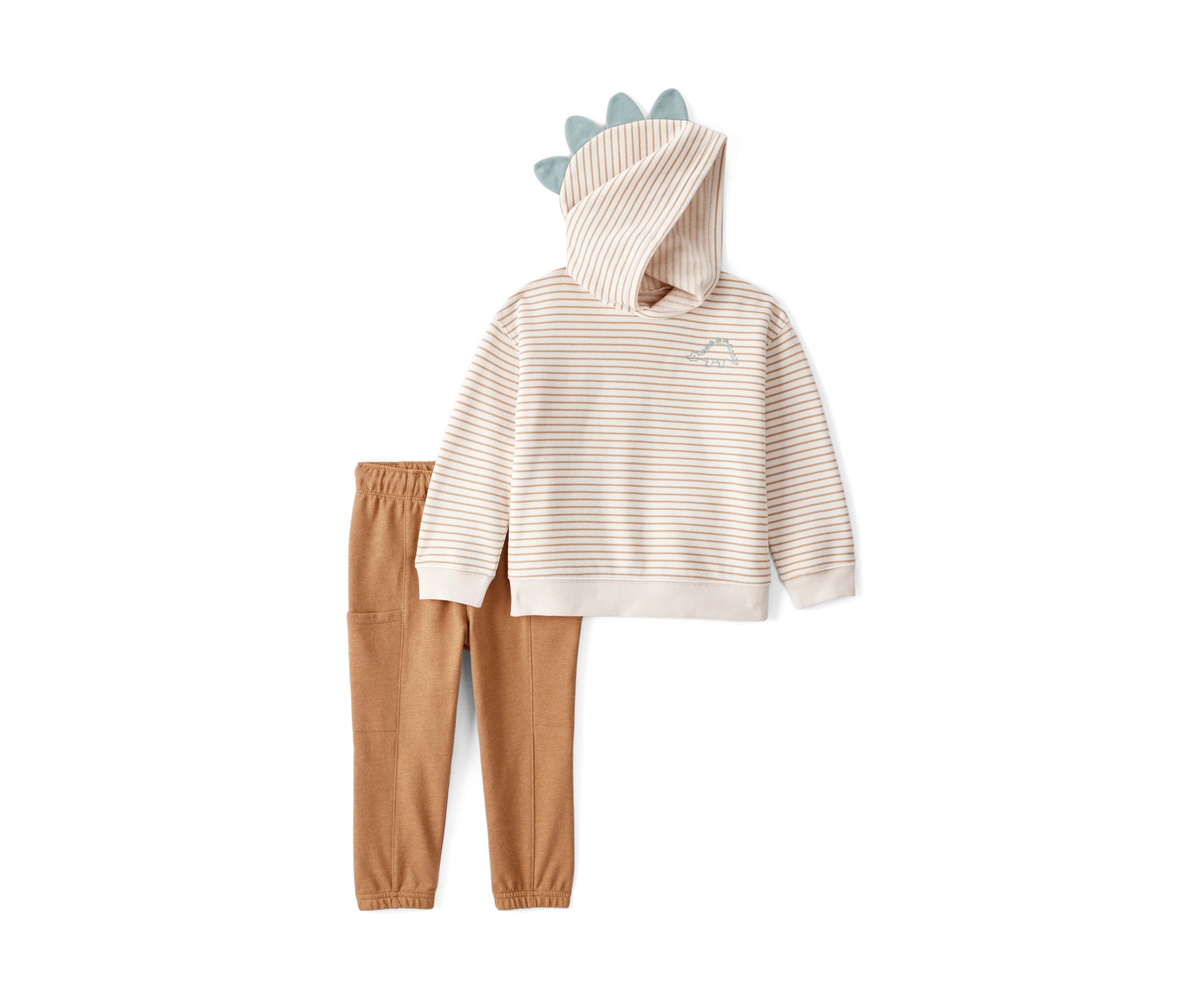 Toddler Boys Leaf Print Set 