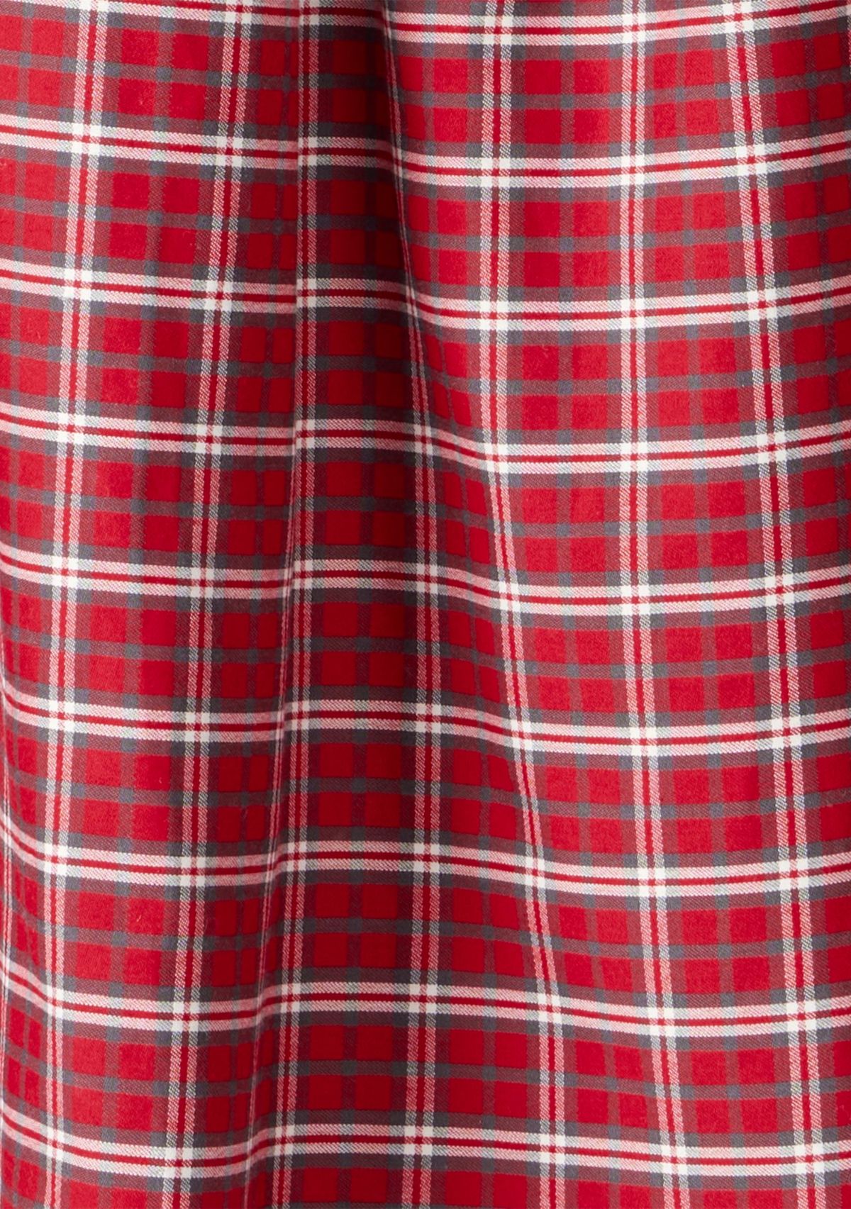 Toddler Girls Red Plaid Printed Dress