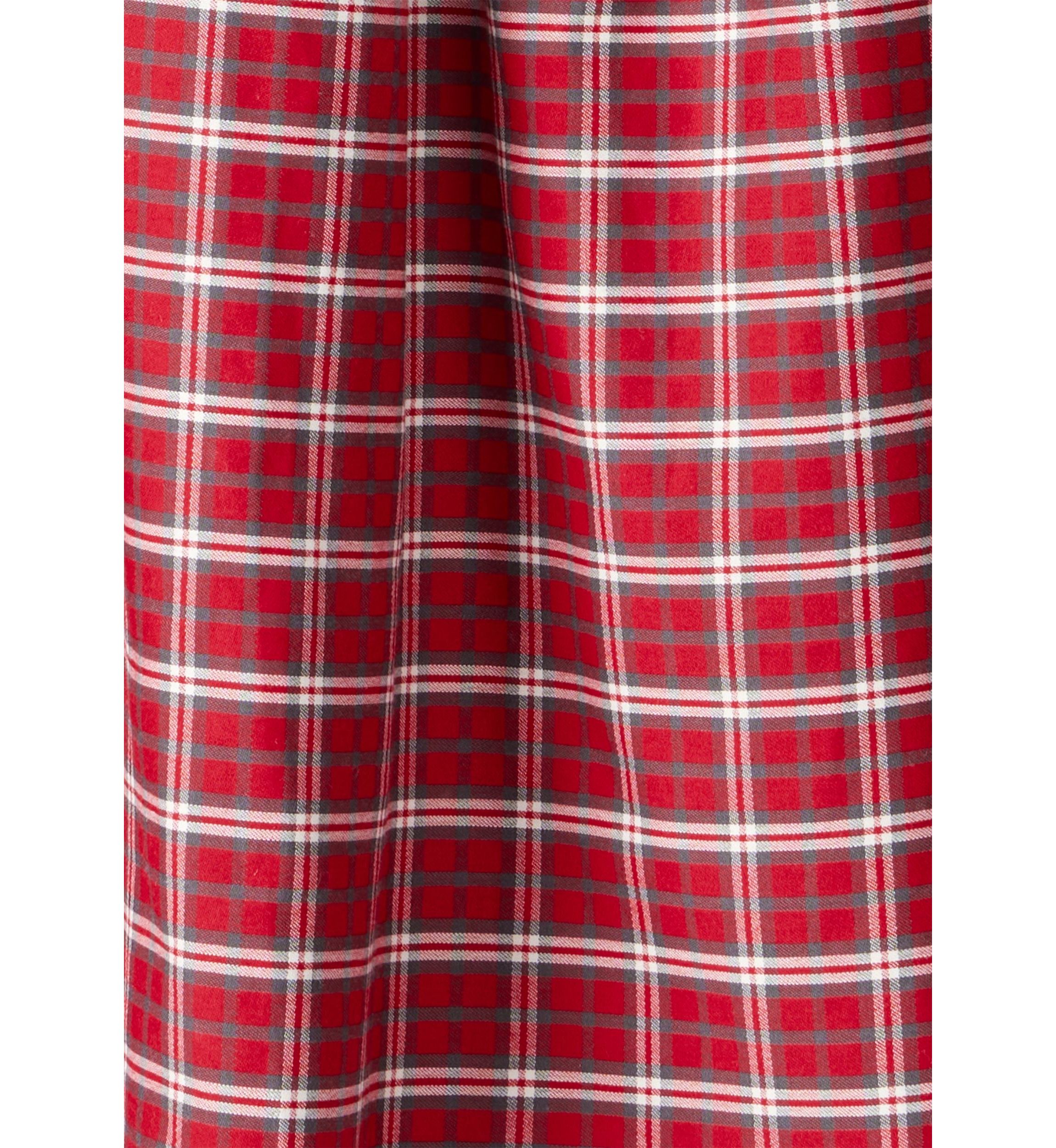 Toddler Girls Red Plaid Printed Dress