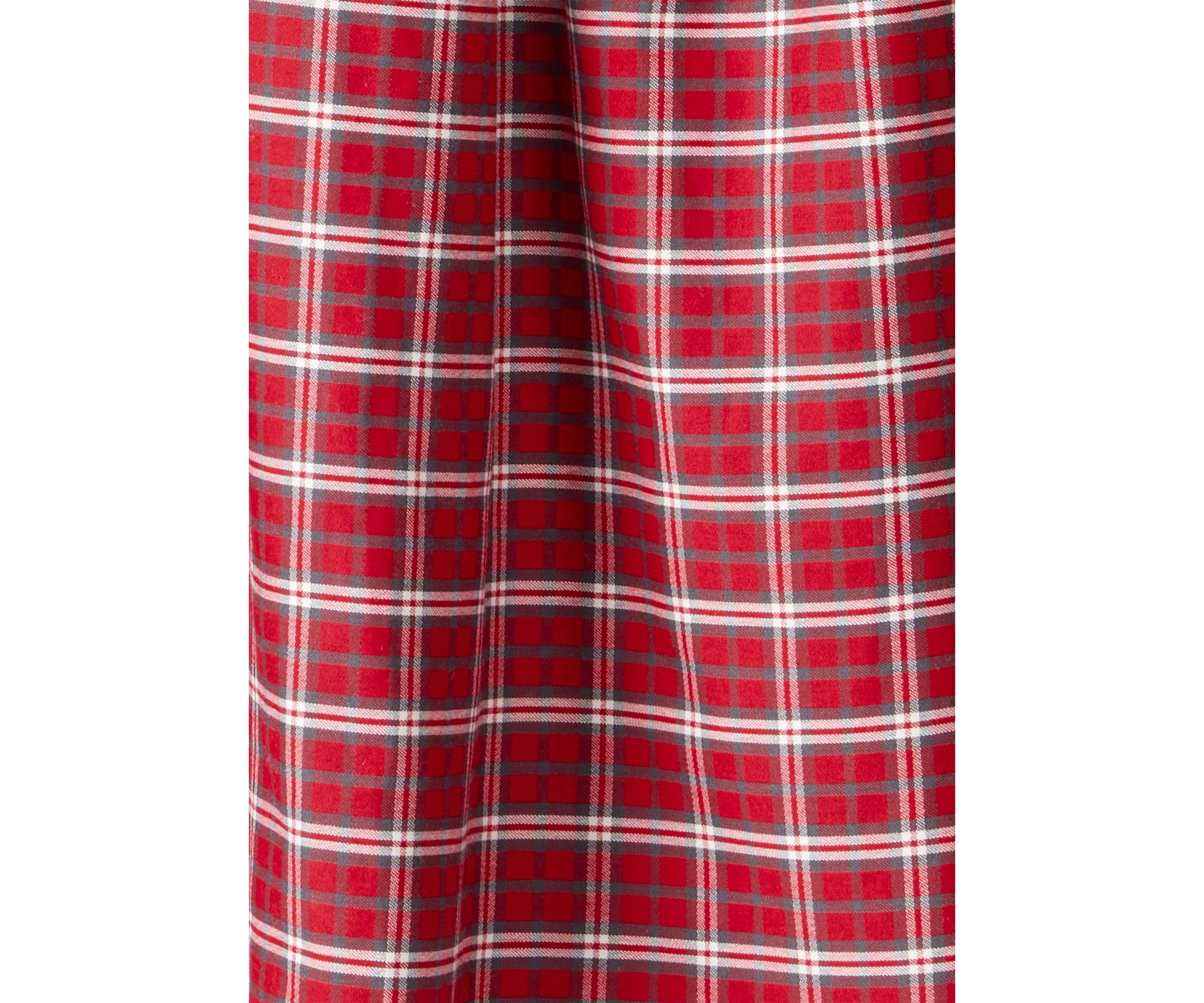 Toddler Girls Red Plaid Printed Dress
