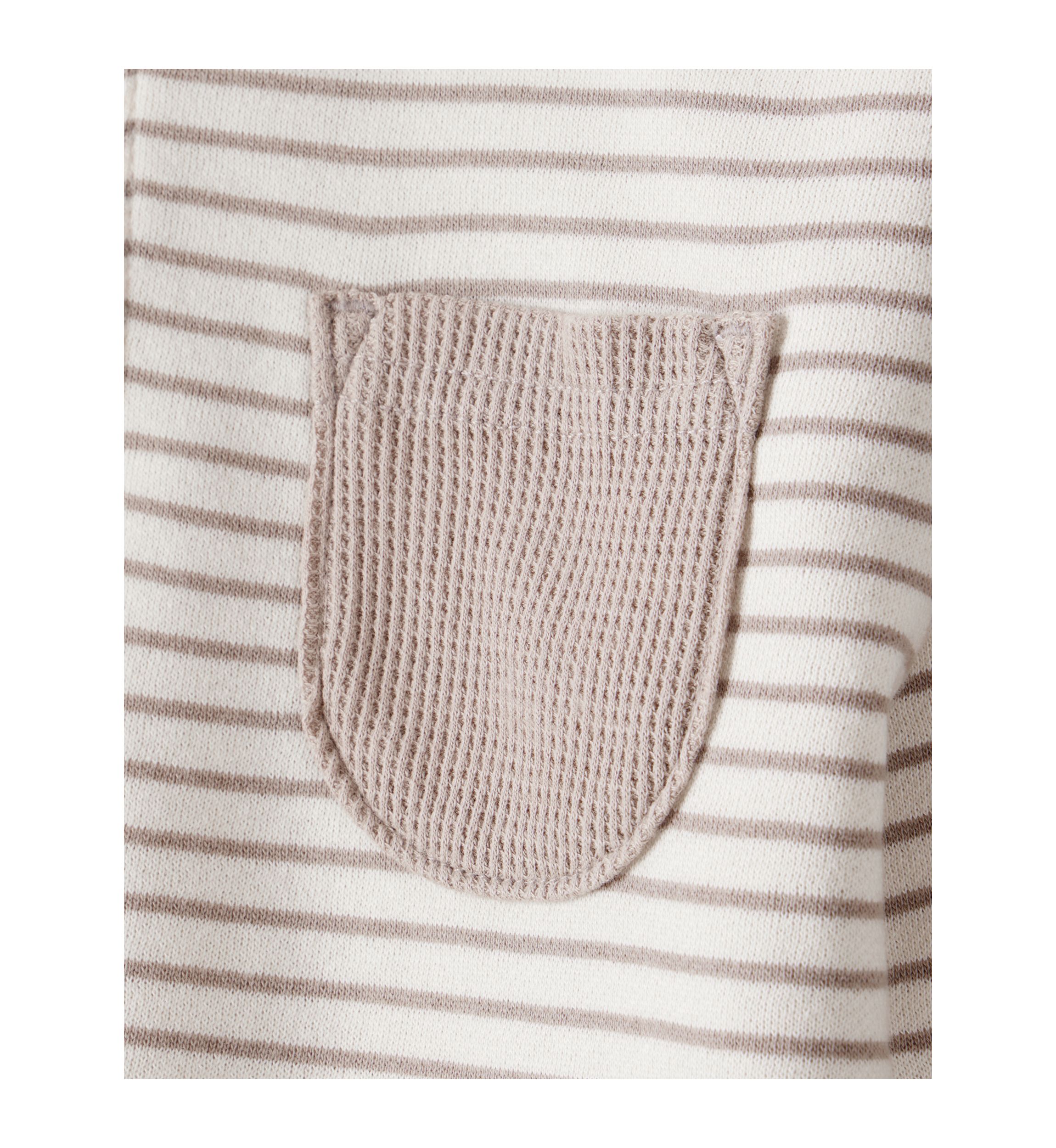 Baby Boys 2-Piece Striped Quarter Zip Pullover & Pant Set
