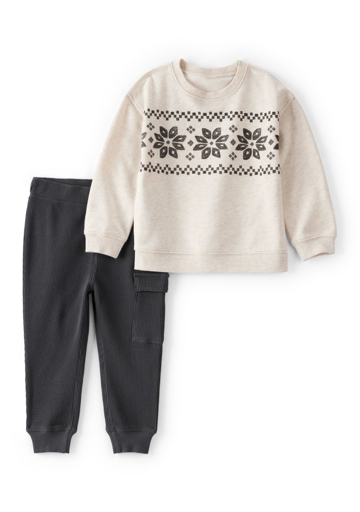  Baby Girls Fair Isle Loungewear Set 