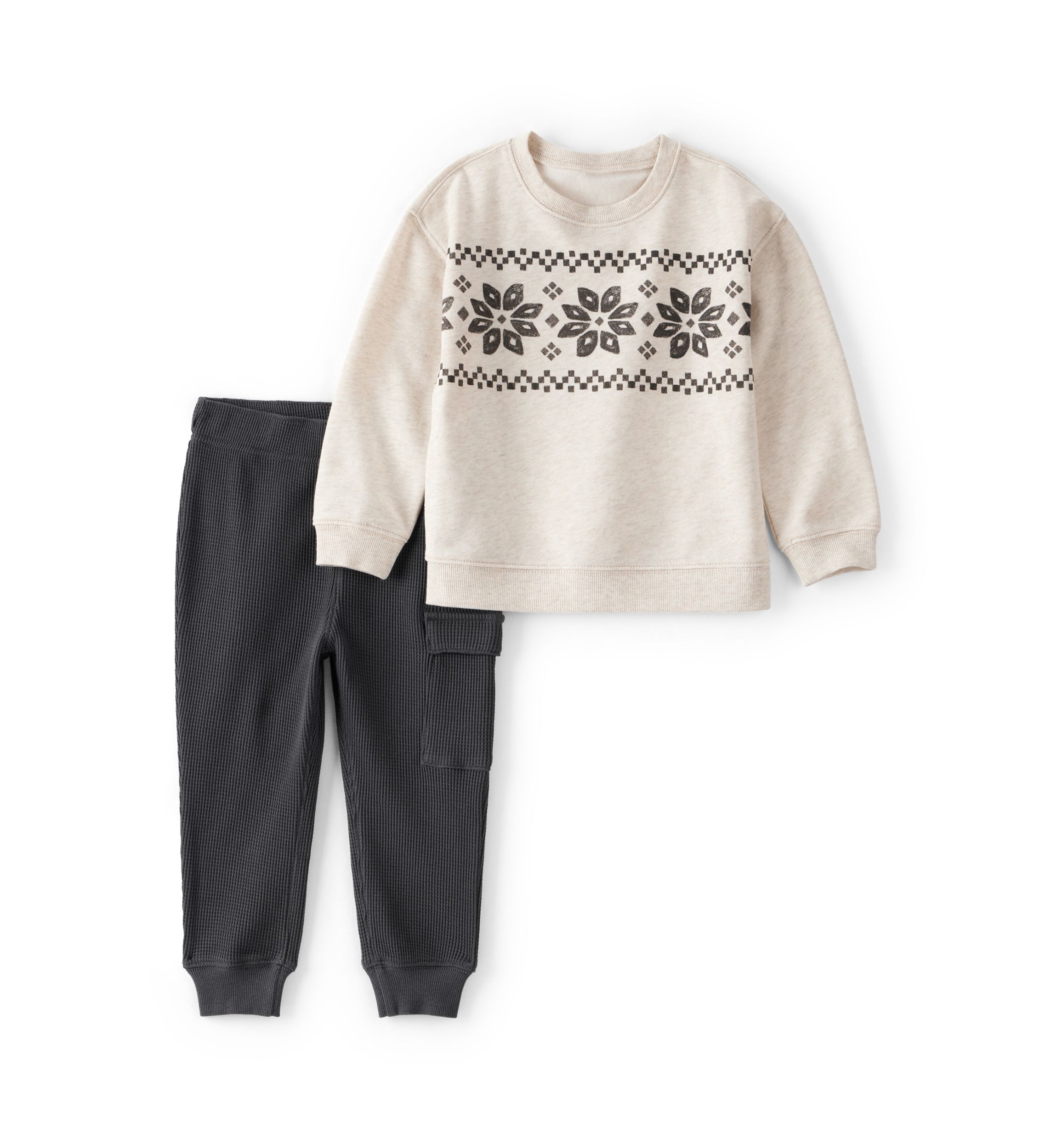  Baby Girls Fair Isle Loungewear Set 