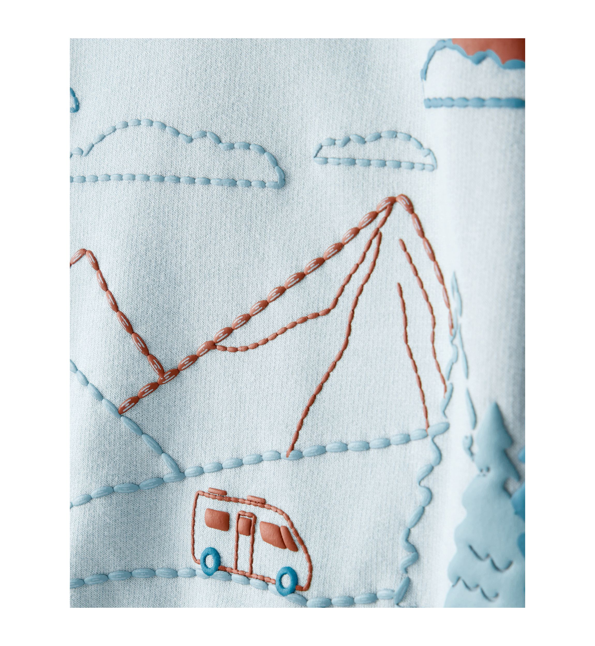 Toddler Boys Printed Sweatshirt and Cargo Jogger Set 