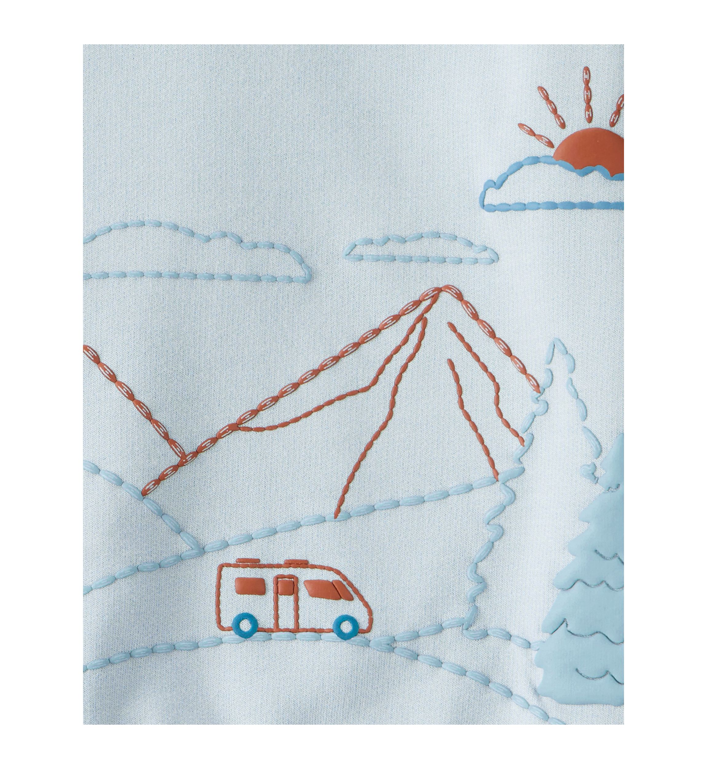 Toddler Boys Printed Sweatshirt and Cargo Jogger Set 