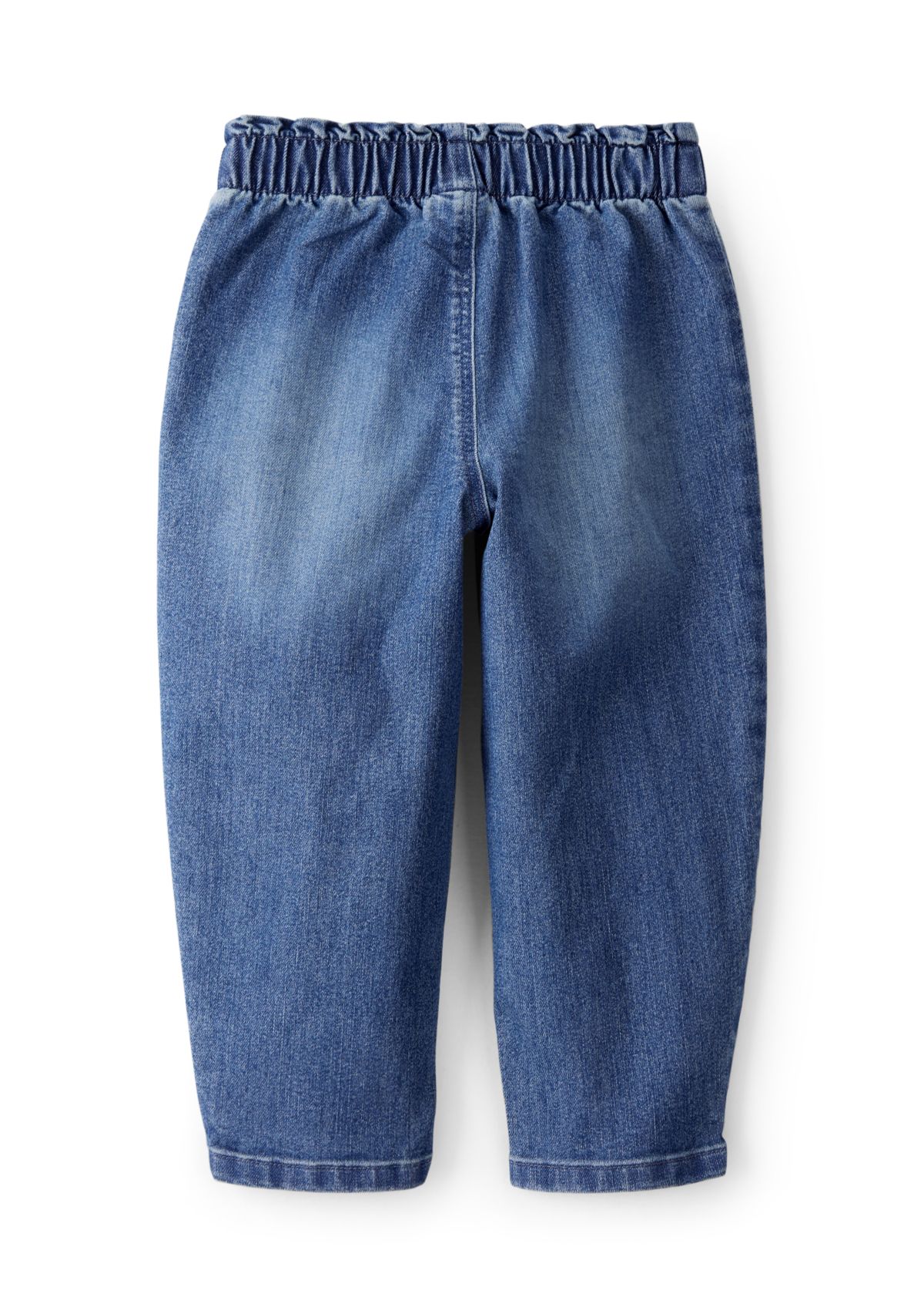 Toddler Girls Heart Pocket Barrel Jeans