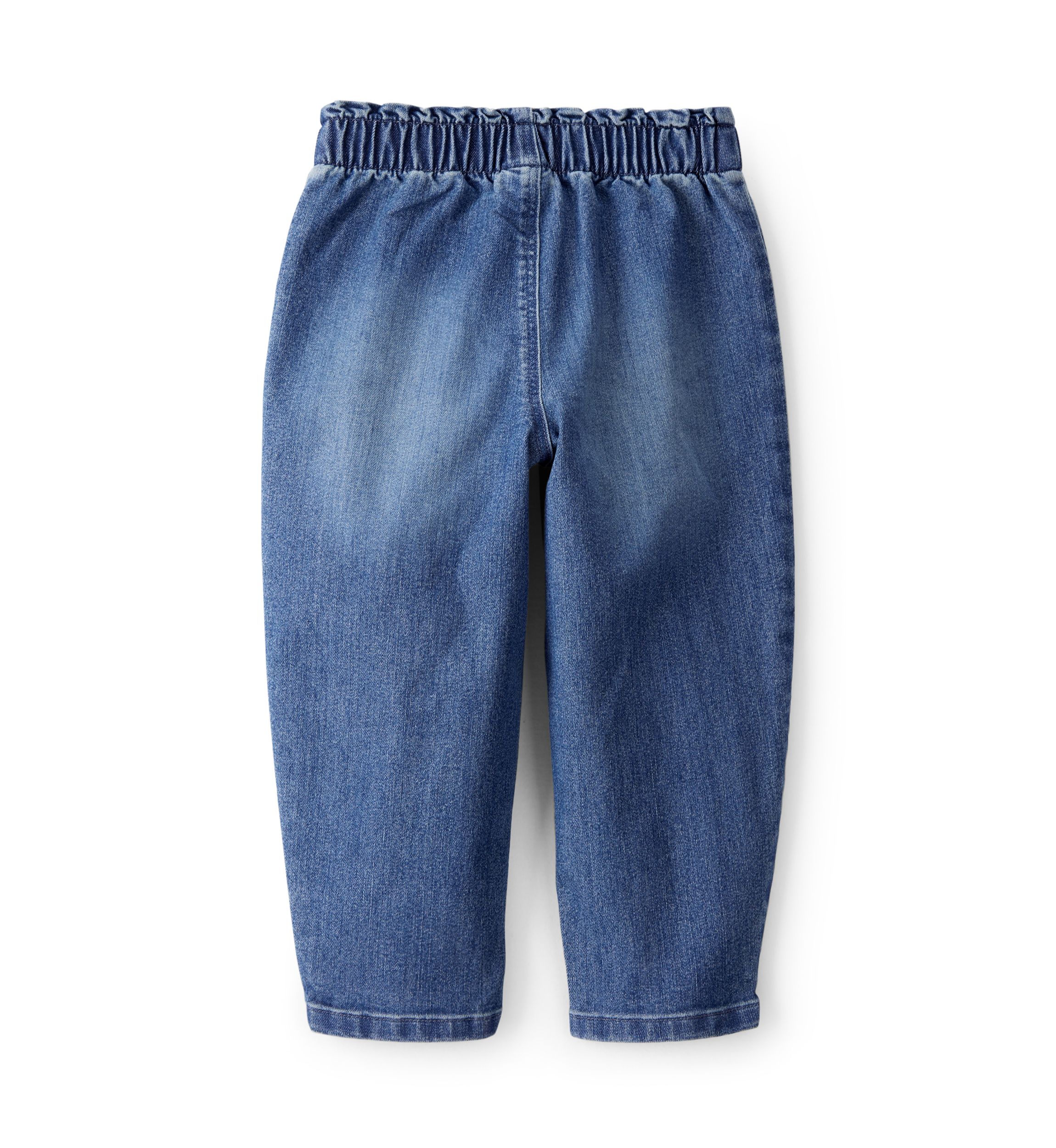 Toddler Girls Heart Pocket Barrel Jeans