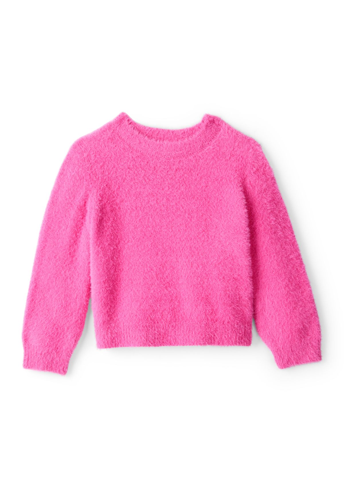 Toddler Girls Fluffy Pink Sweater 