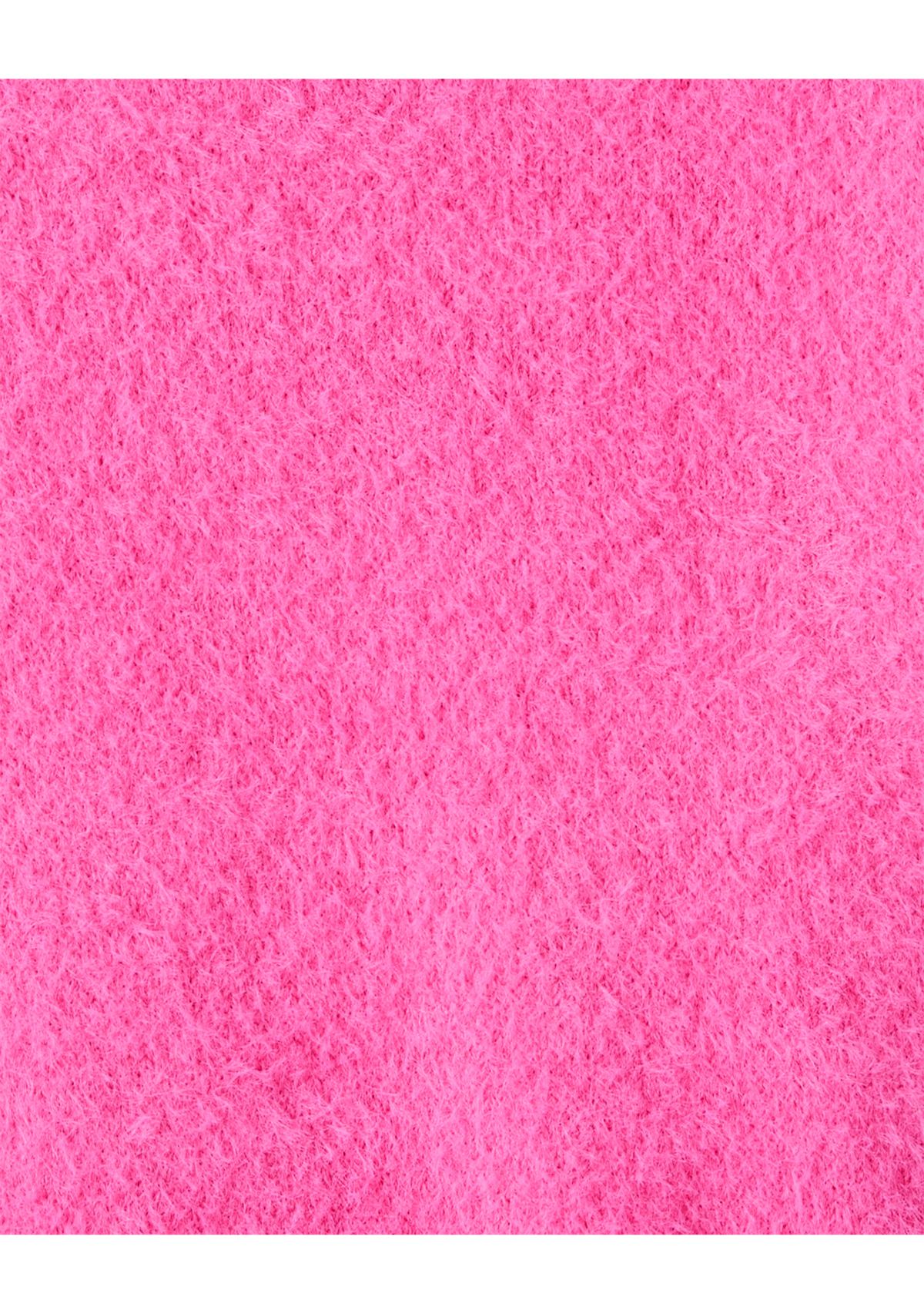 Toddler Girls Fluffy Pink Sweater 