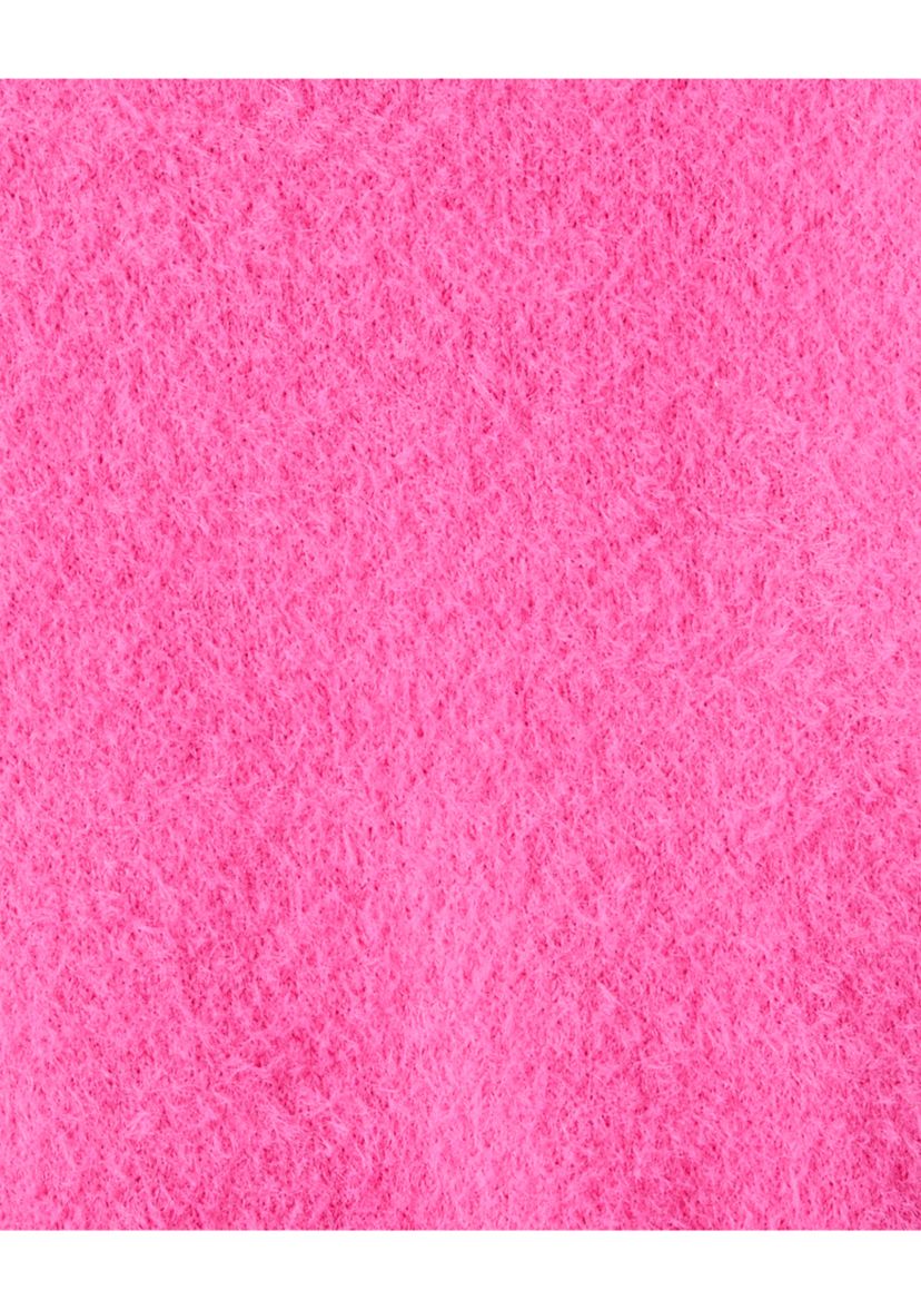 Toddler Girls Fluffy Pink Sweater 