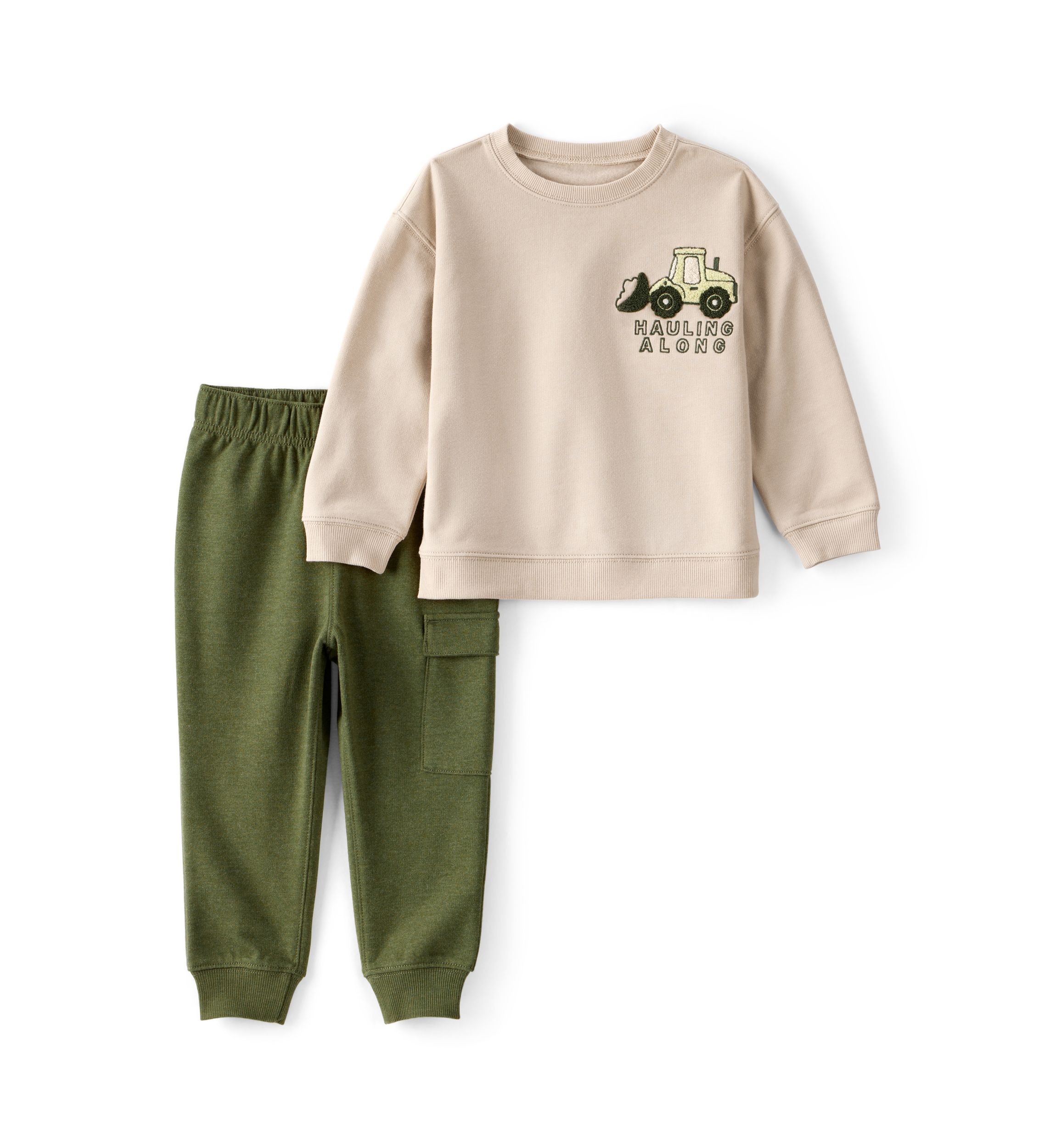 Toddler Boys 2-Piece Pullover and Pant Set 