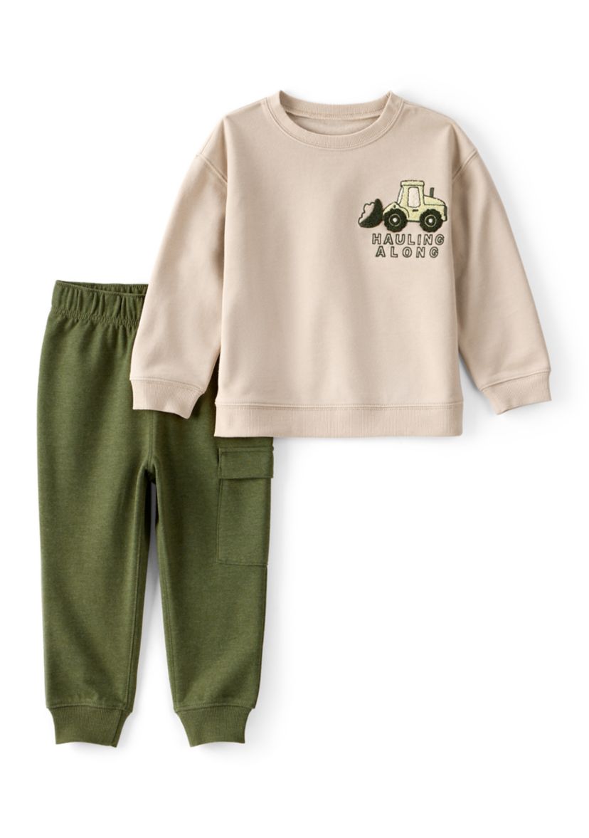Toddler Boys 2-Piece Pullover and Pant Set 