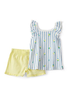 Carter's Toddler Girls Shirt and Shorts Set, 3T