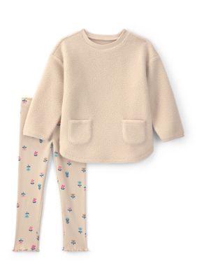 Carter's Toddler Girls Floral Fleece Set, 2T – 50% Off