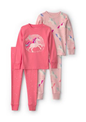 Carter's Kids Toddler Girl's 4-Piece Pajama Set, 2T