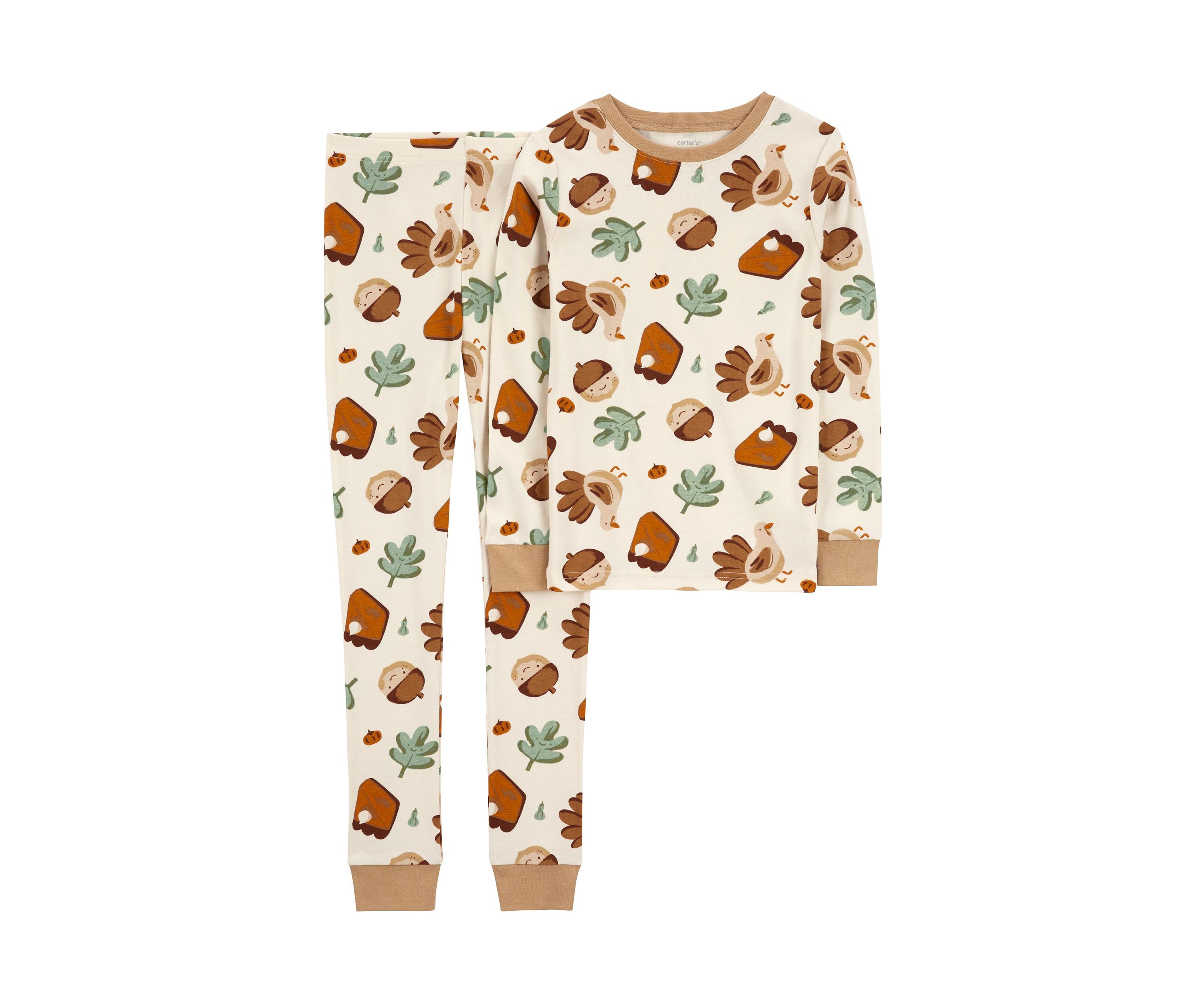 Boys 4-7 Thanksgiving Printed Pajama Set