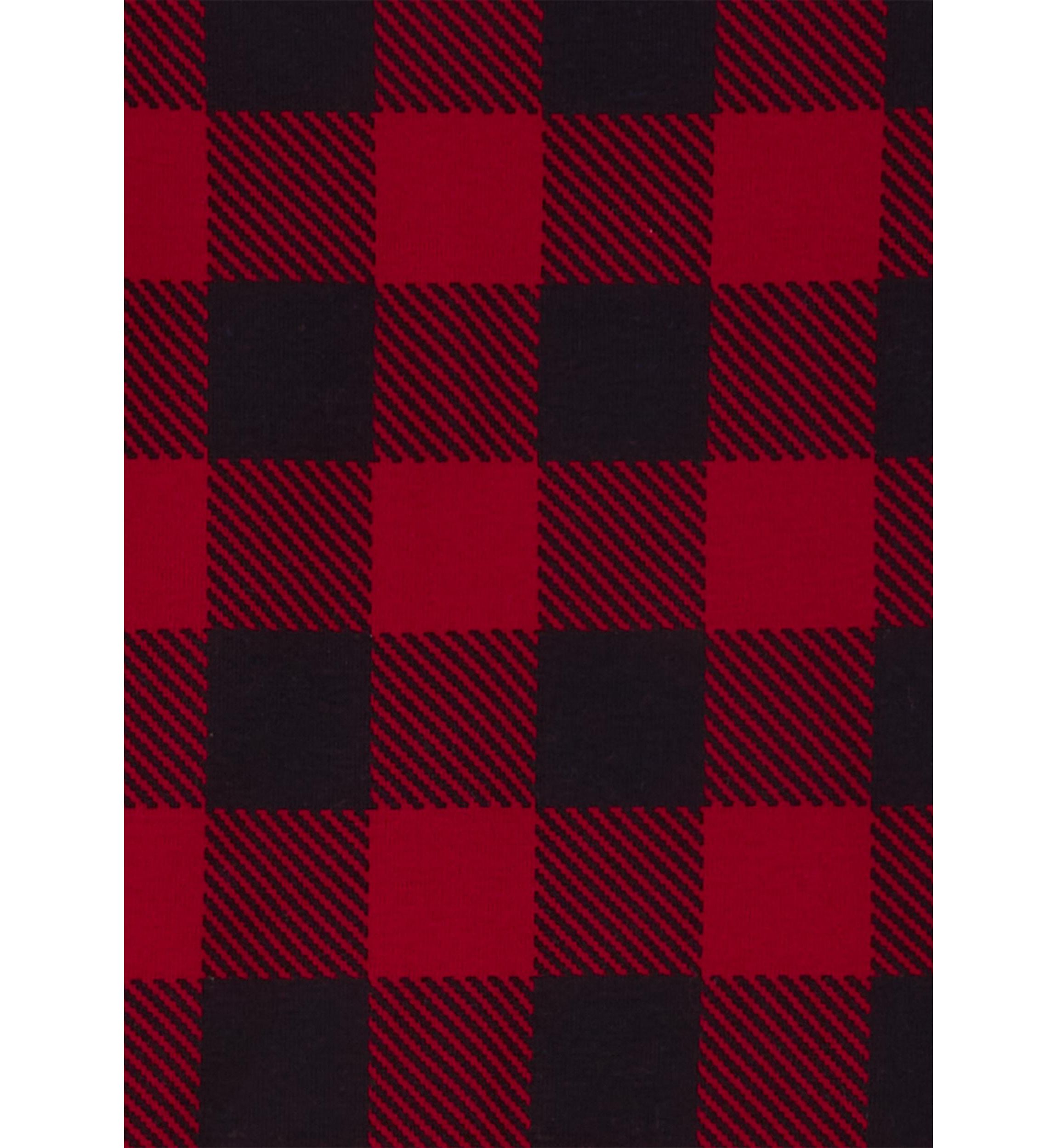 Boys 4-10 Buffalo Plaid Printed Pajama Set