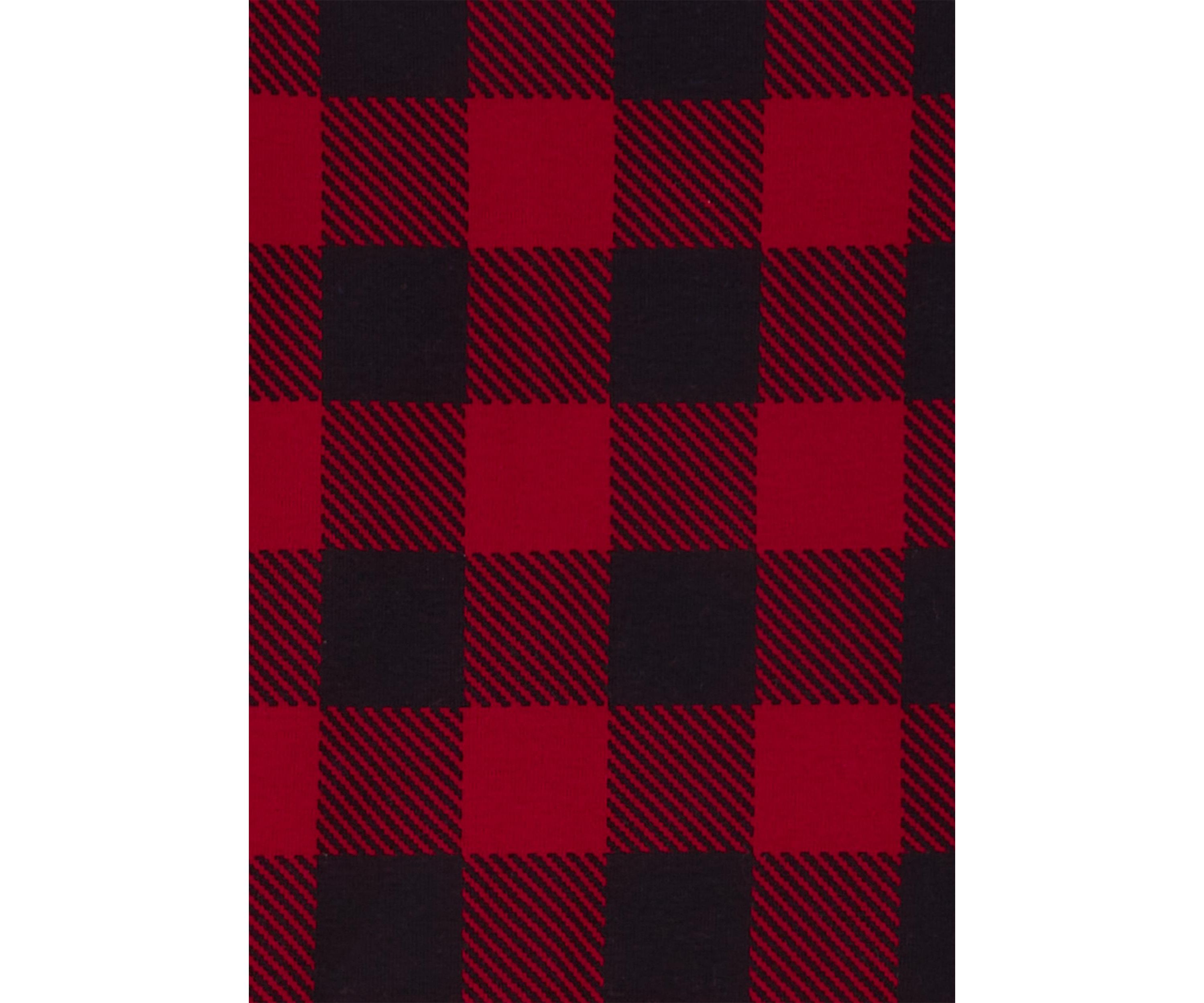 Boys 4-10 Buffalo Plaid Printed Pajama Set