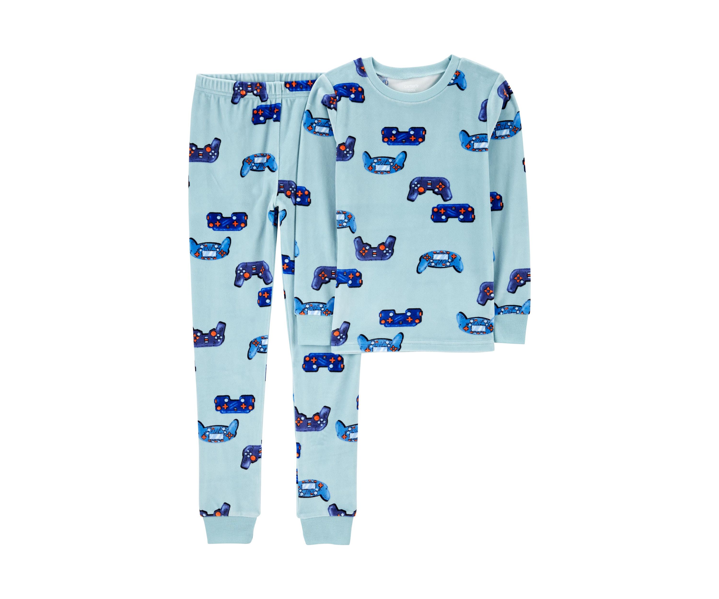 Boys 6-12 Game Controller Printed Pajama Set