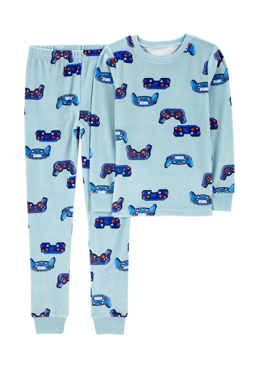 Boys 6-12 Game Controller Printed Pajama Set