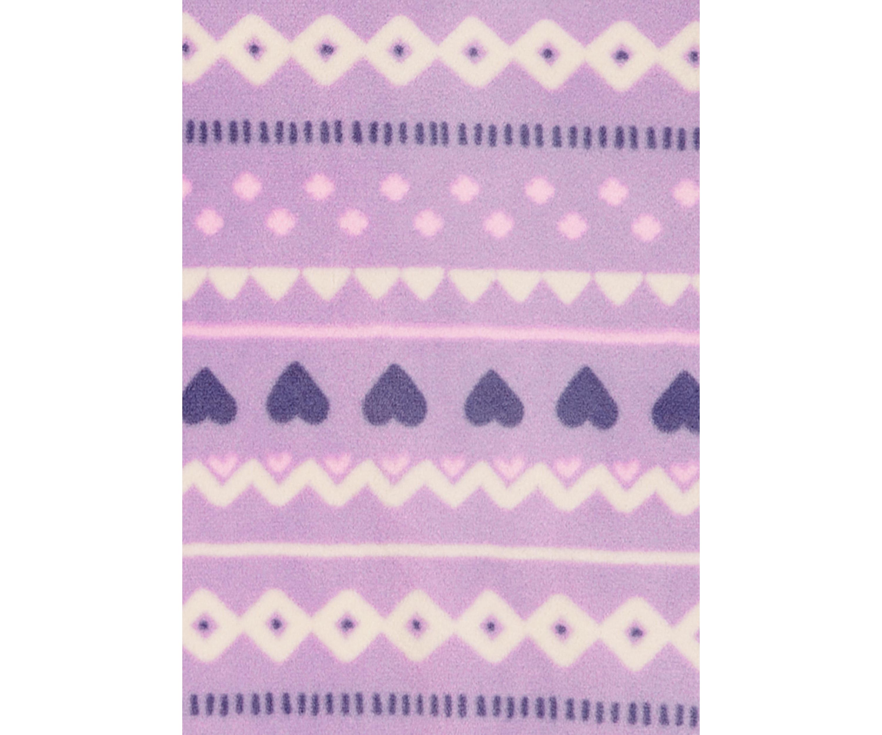 Girls 5-16 2 Piece Fair Isle Printed Velour Pajama Set