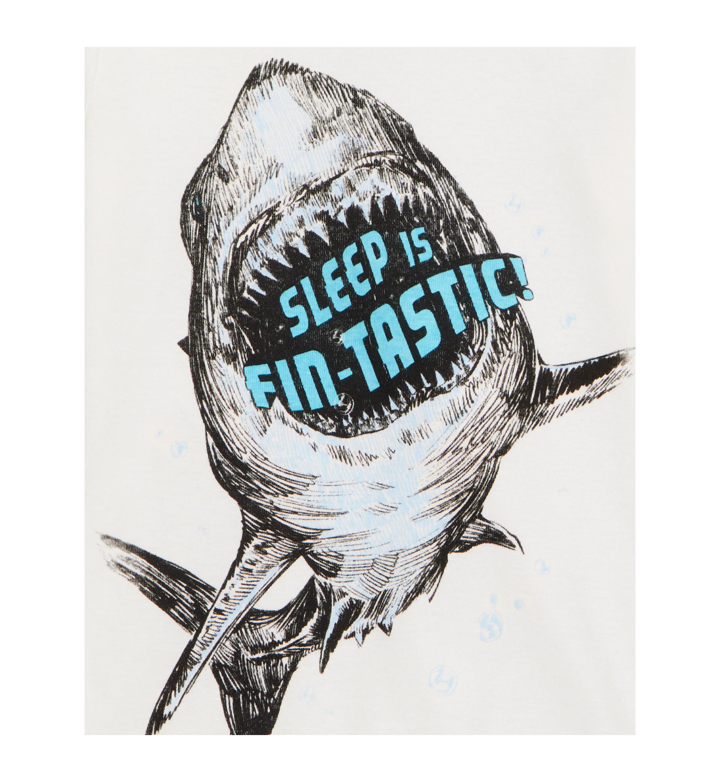 Boys 5-10 Shark Printed 4 Piece Pajama Set