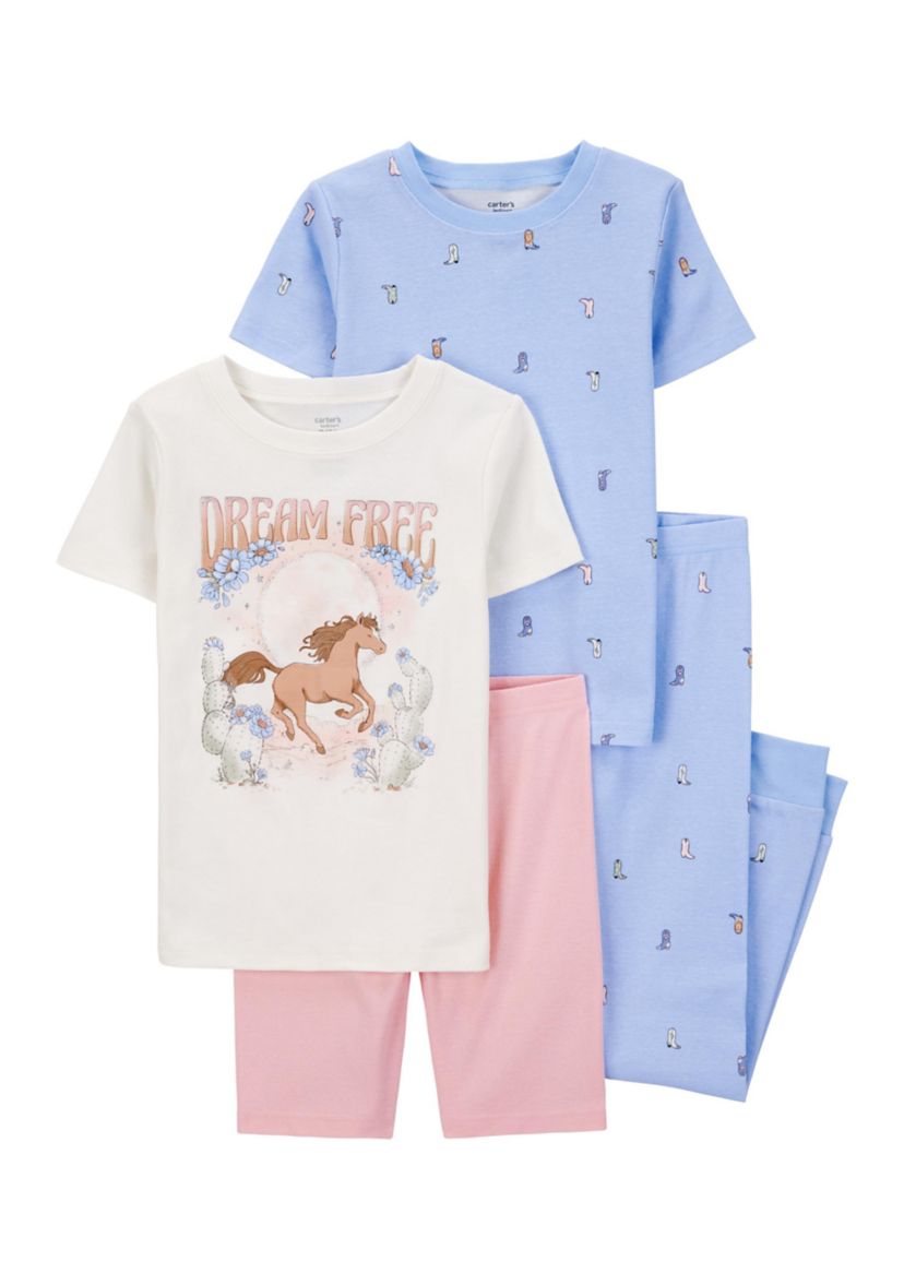 Toddler Girls Horse Pajama Set 