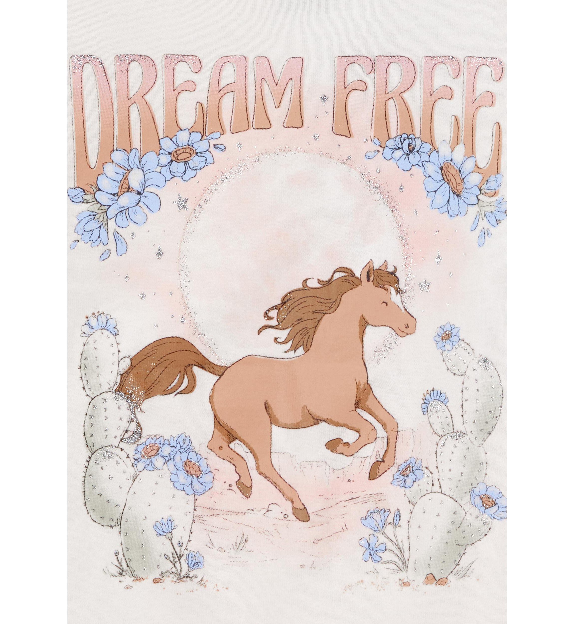 Toddler Girls Horse Pajama Set 