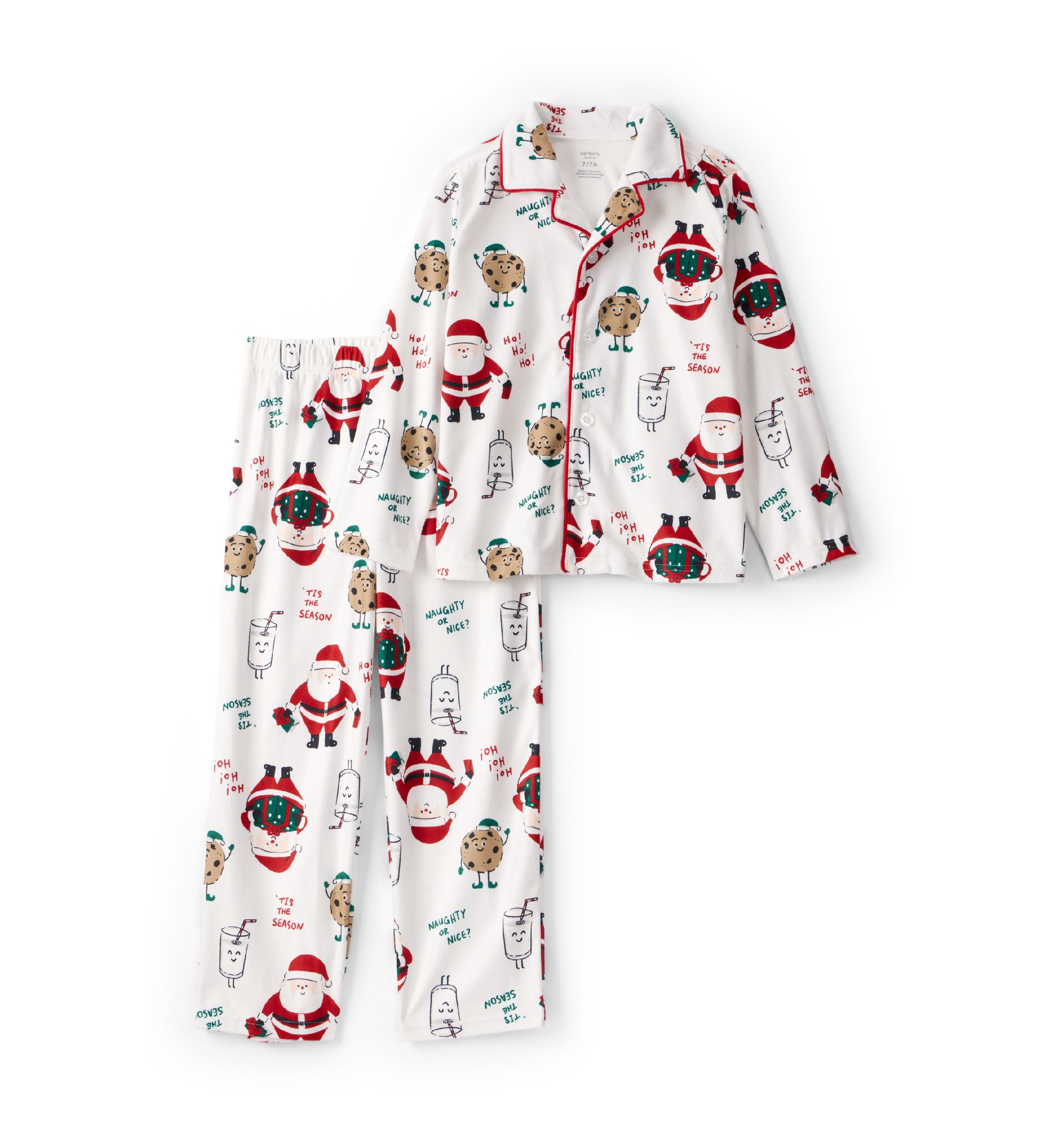 Boys 4-7 Santa Coat Set 