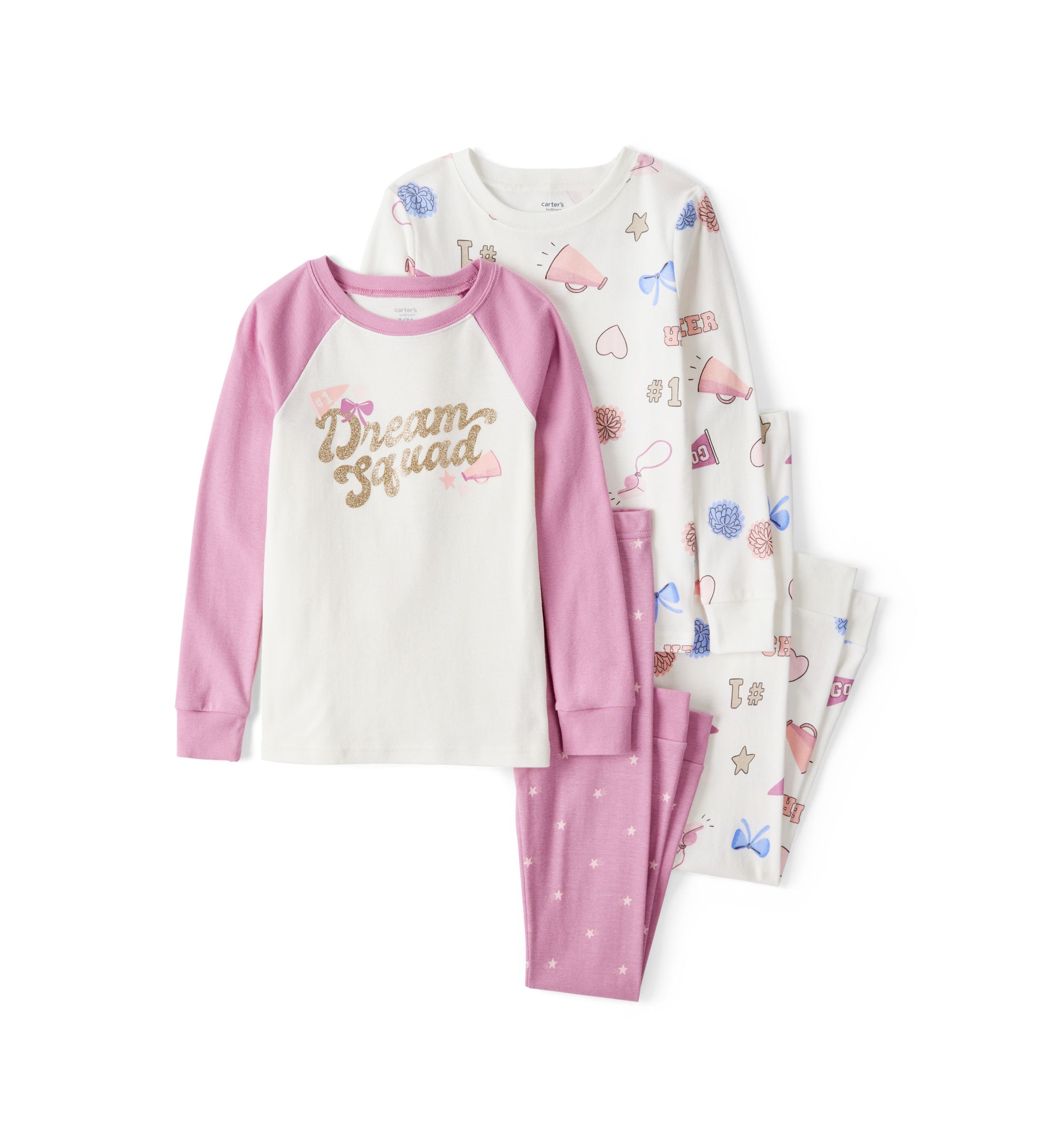 Girls 4-6x 4 Piece Pajama Set
