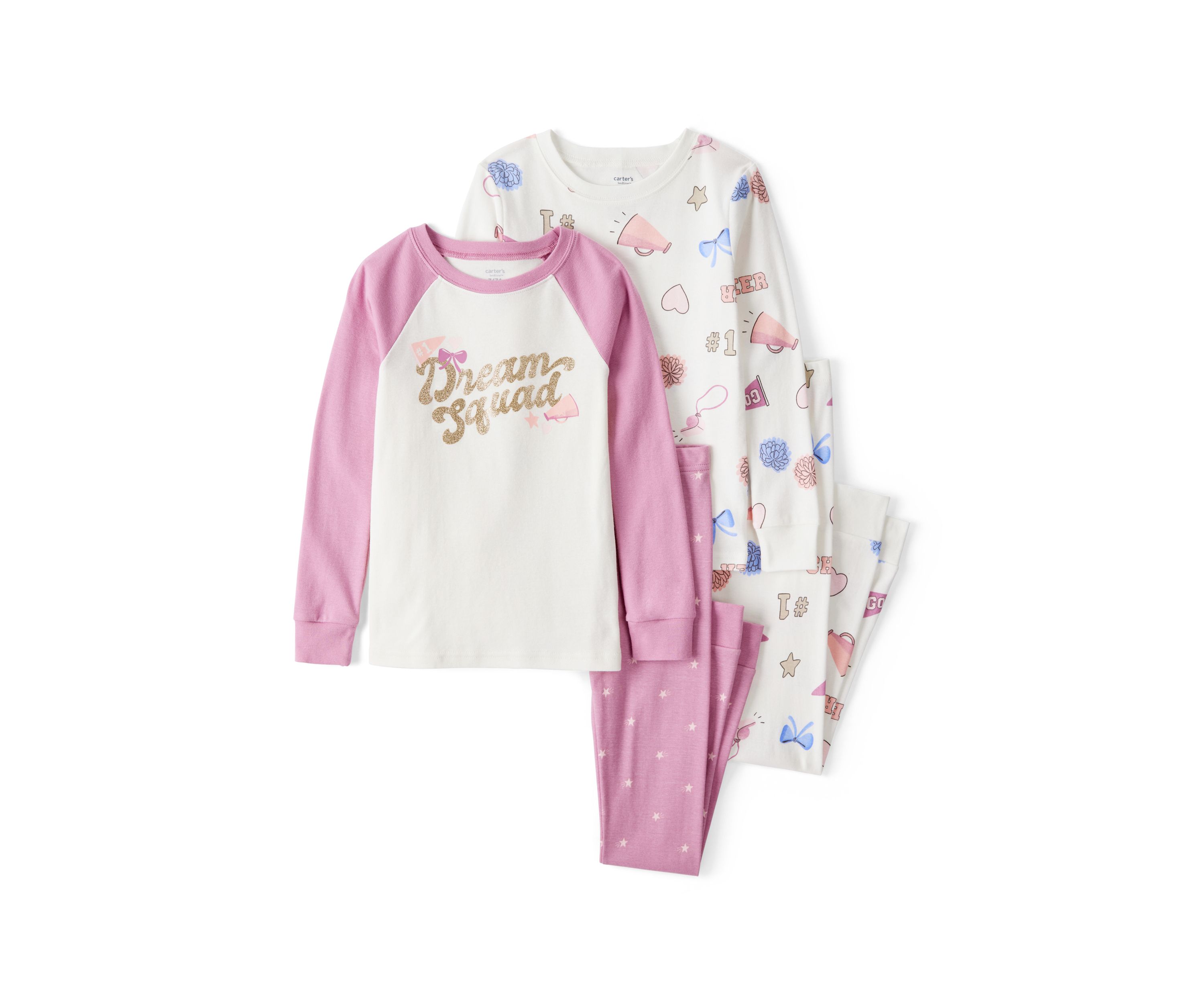Girls 4-6x 4 Piece Pajama Set