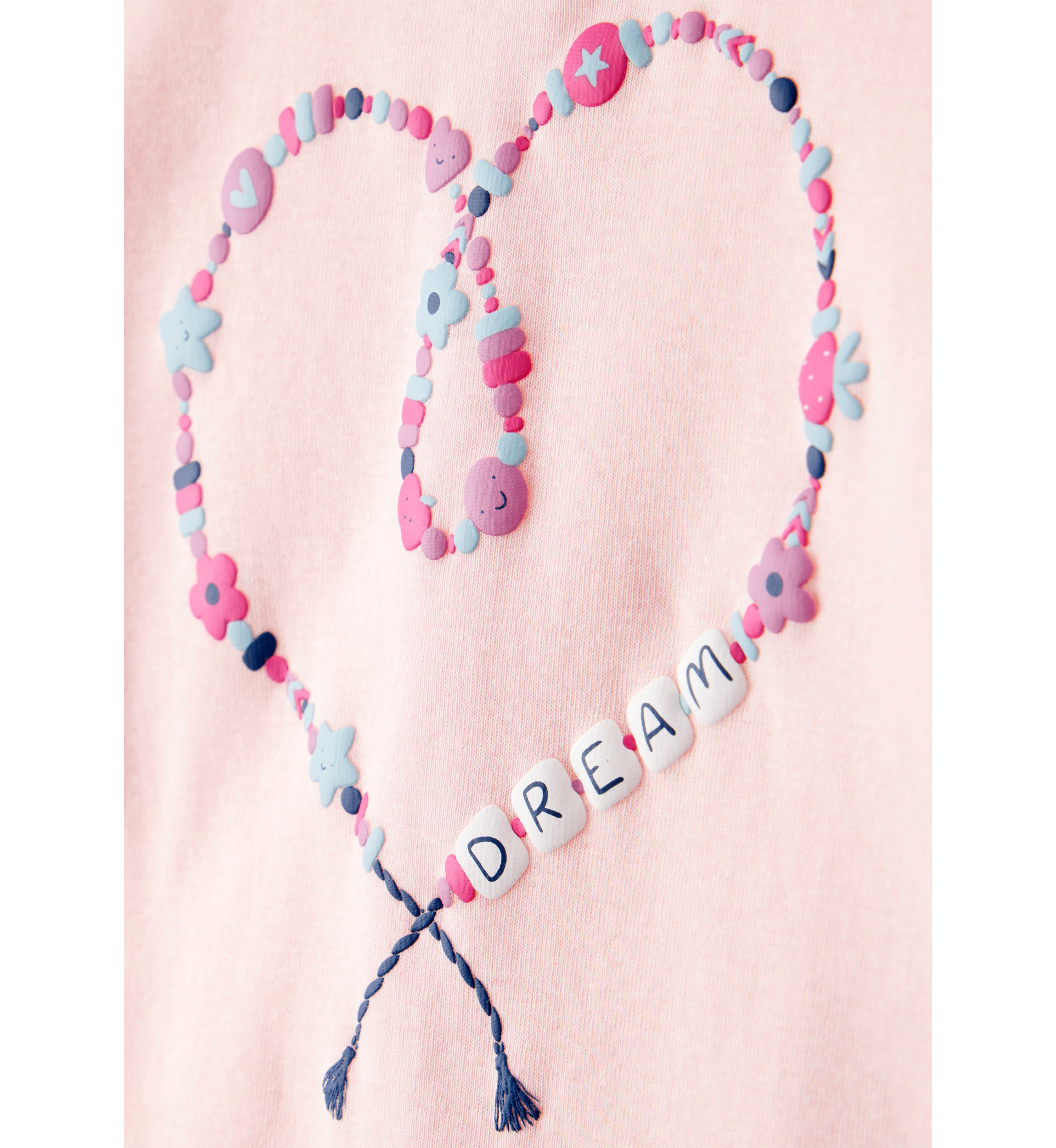 Girls 7-16 Bracelet Graphic Four Piece Pajama Set