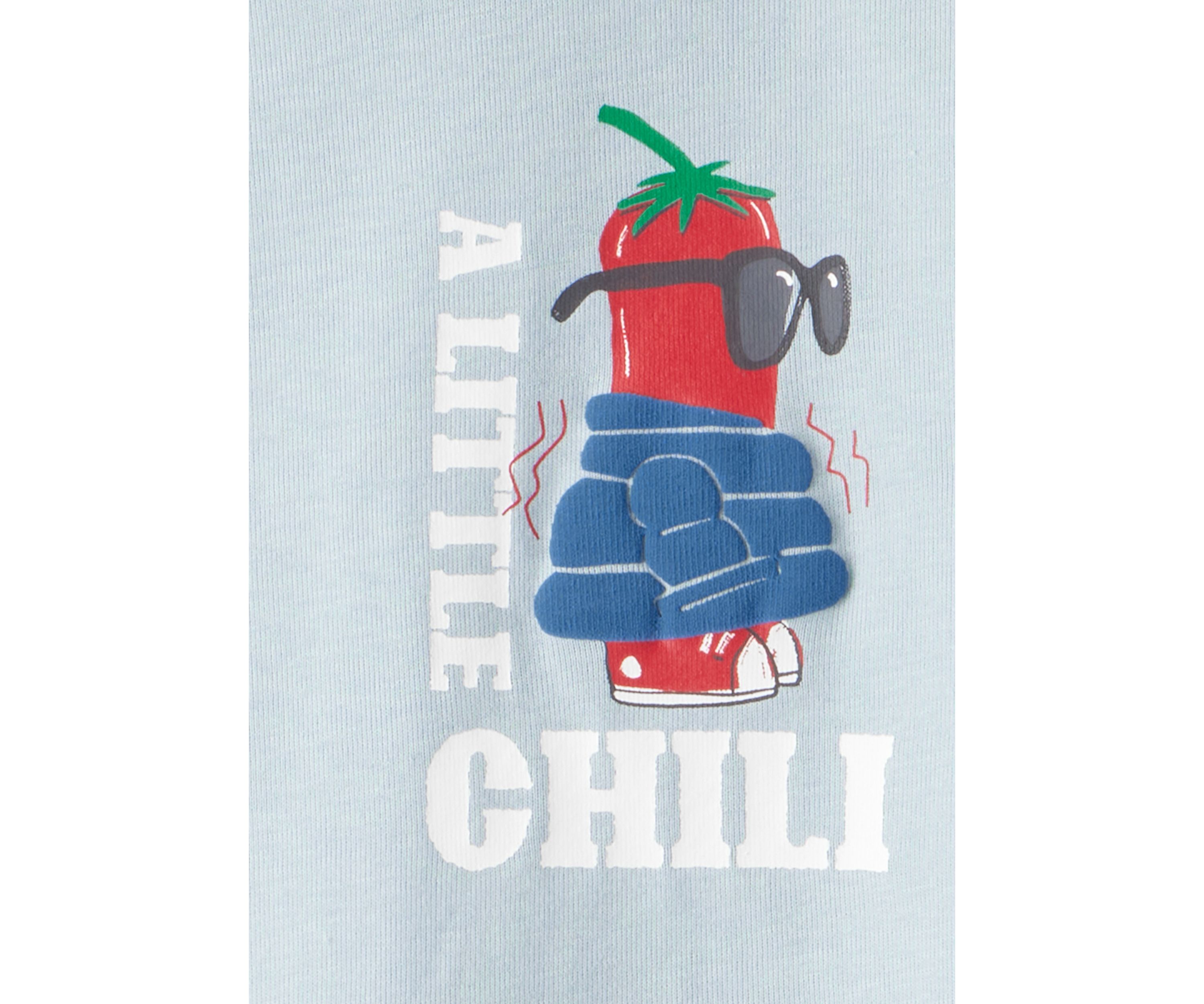 Boys 8-20 Chili Four Piece Printed Pajama Set