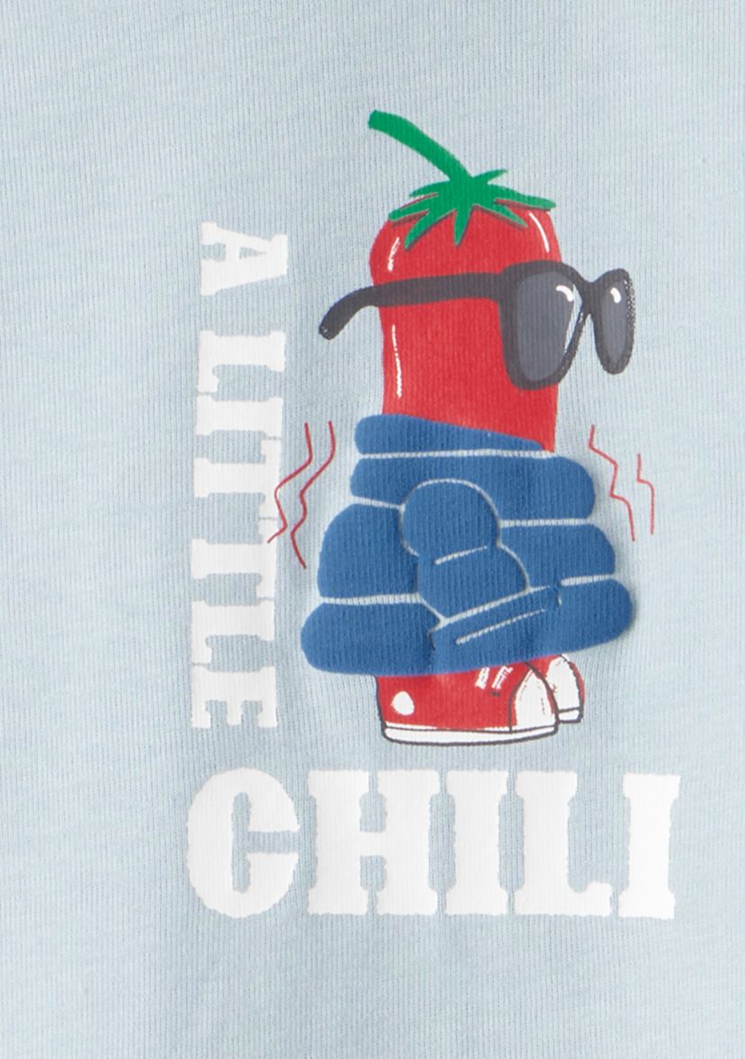 Boys 8-20 Chili Four Piece Printed Pajama Set