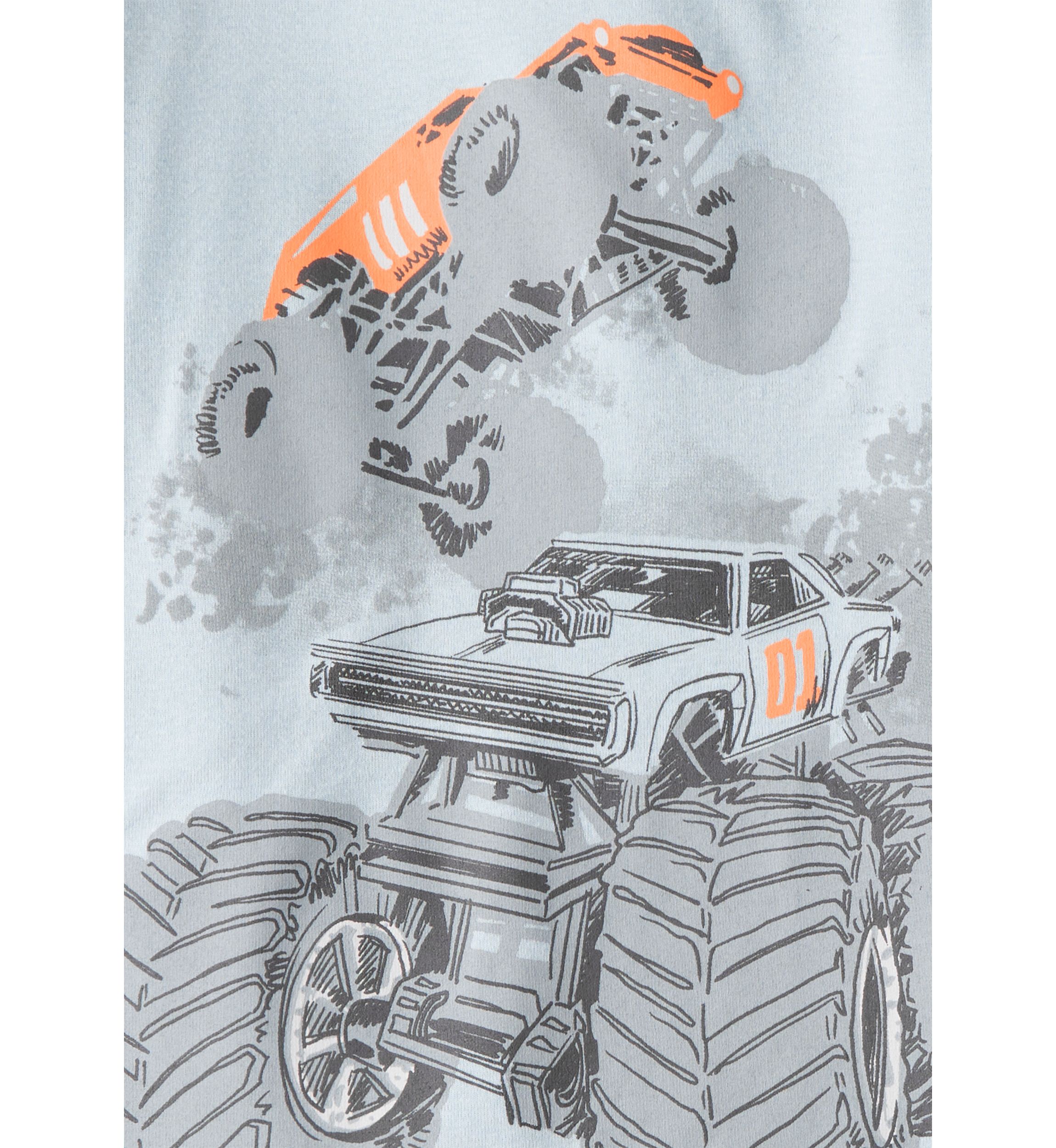 Boys 4-7 4 Piece Truck Pajama Set