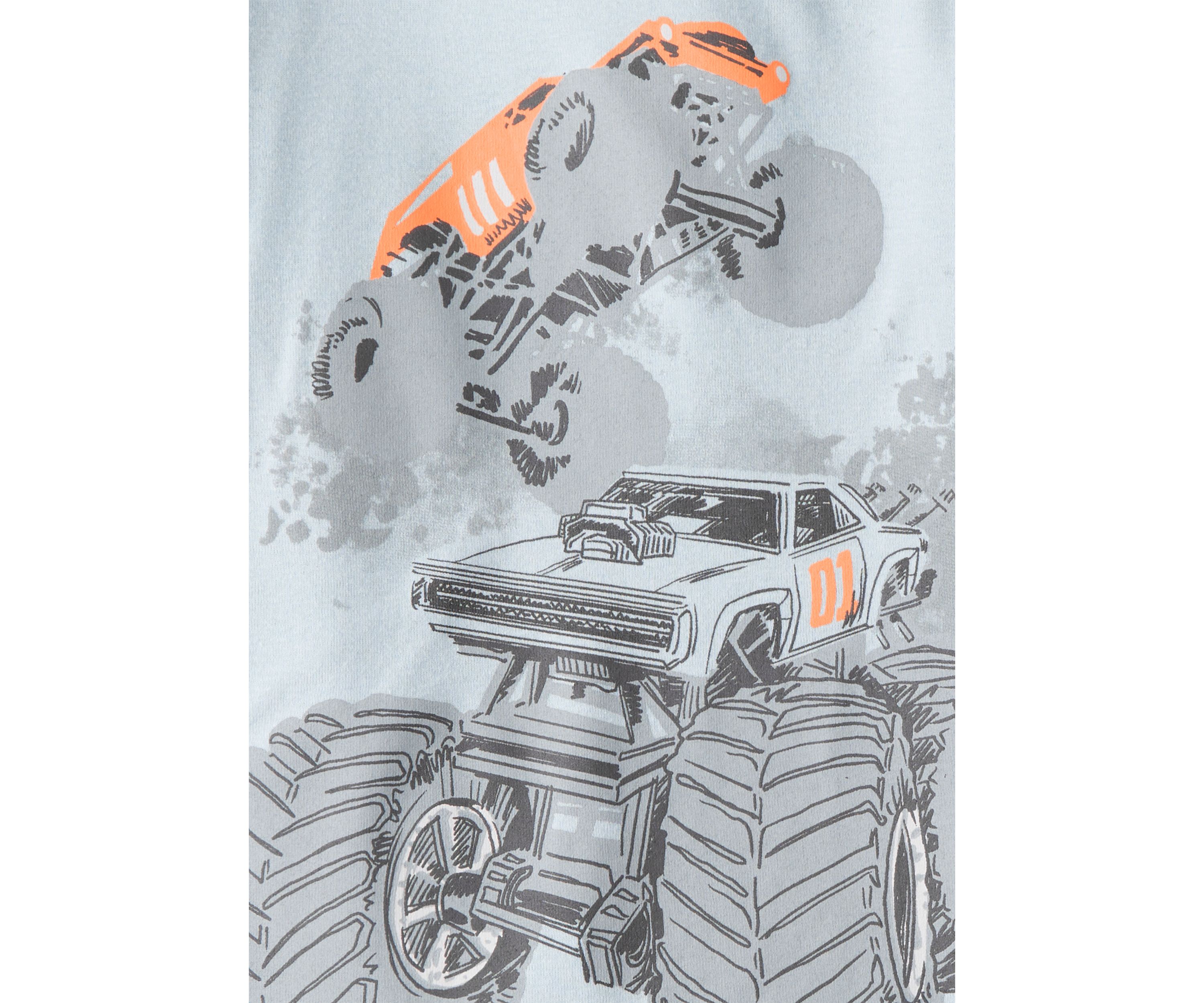 Boys 4-7 4 Piece Truck Pajama Set