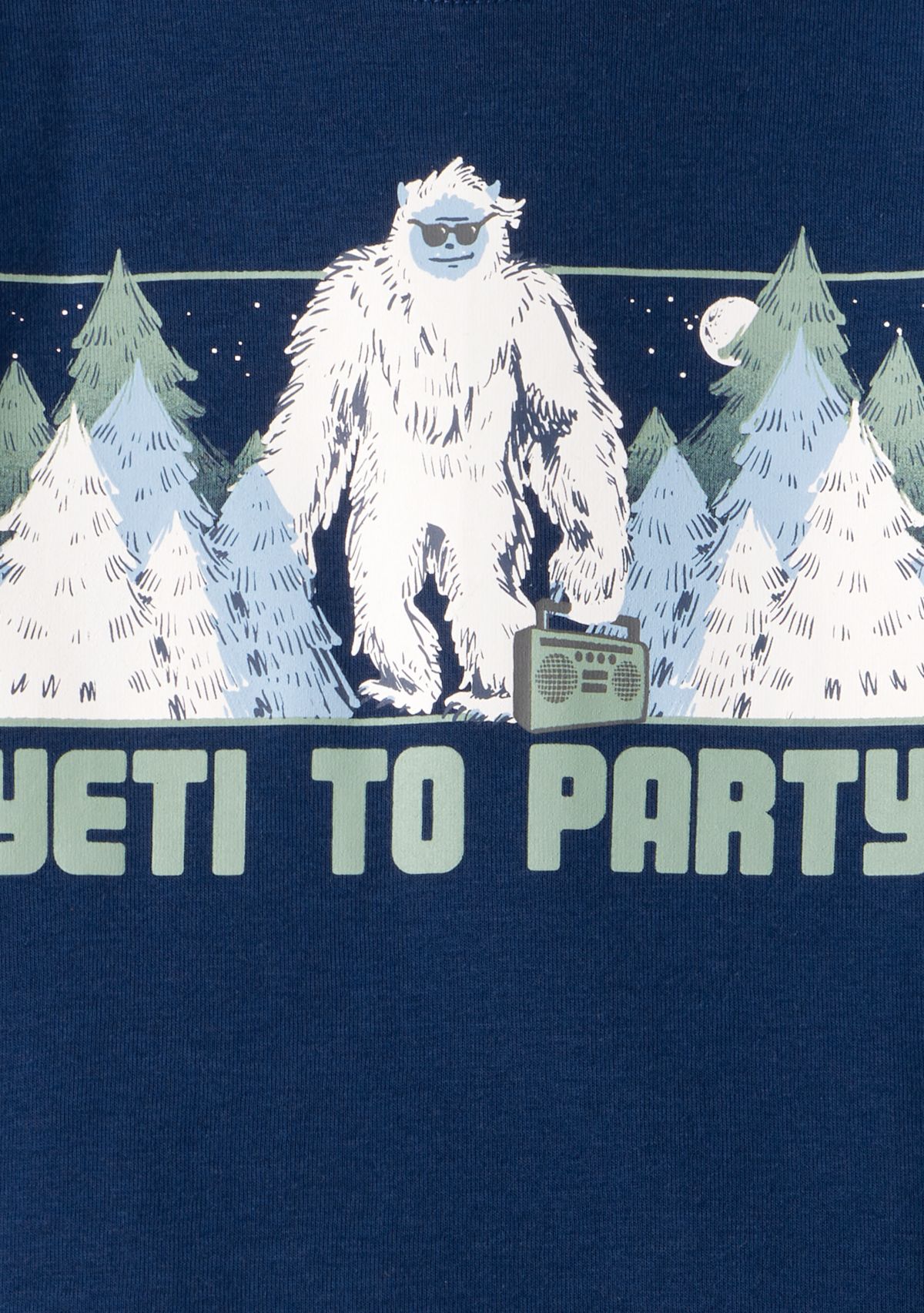 Boys 8-20 Yeti Printed Four Piece Pajama Set