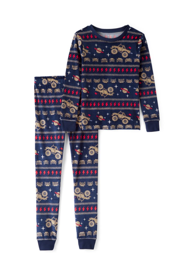 Boys 4-7 2-Piece Printed Pajama Set