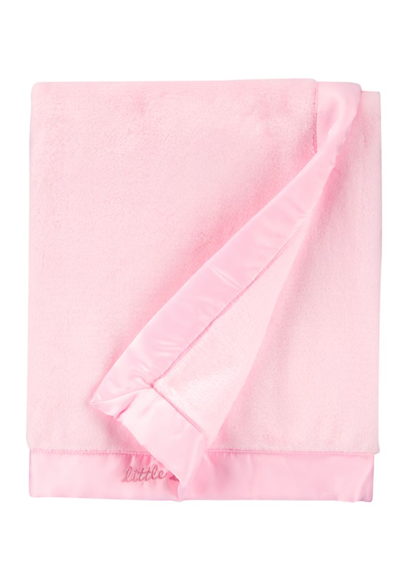 Baby Girls Little And Loved Fuzzy Gift Blanket