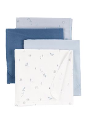 Baby Boys Receiving Blanket - 4 Pack