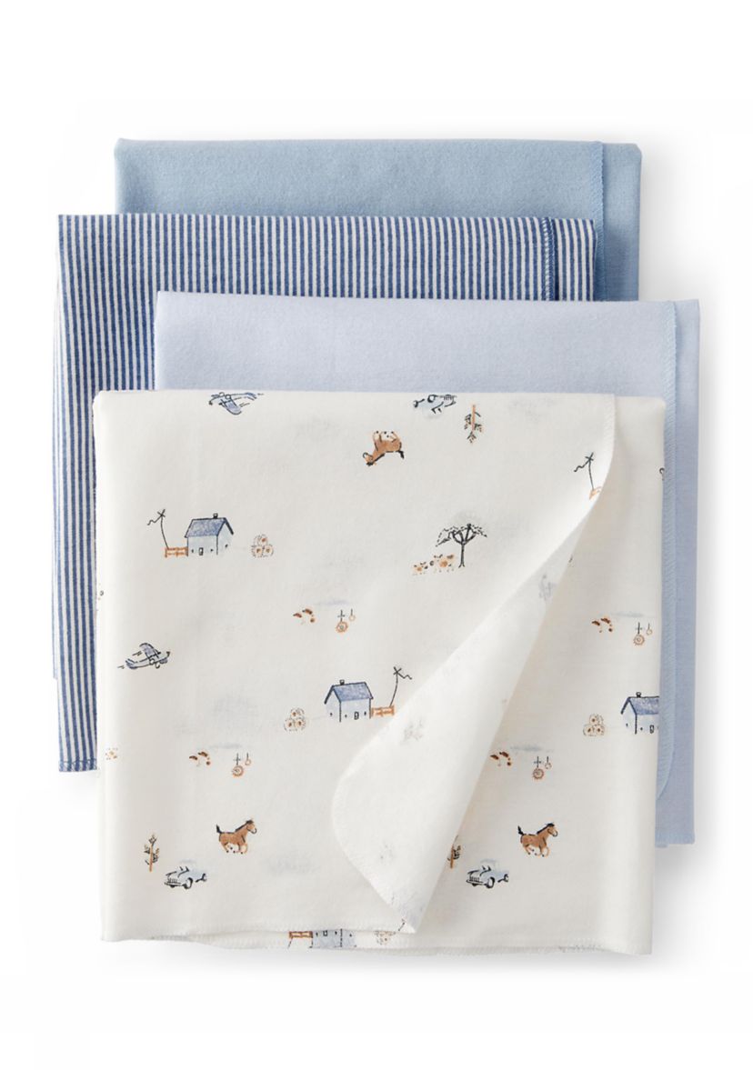 Baby Boys Blankets - 4 Pack